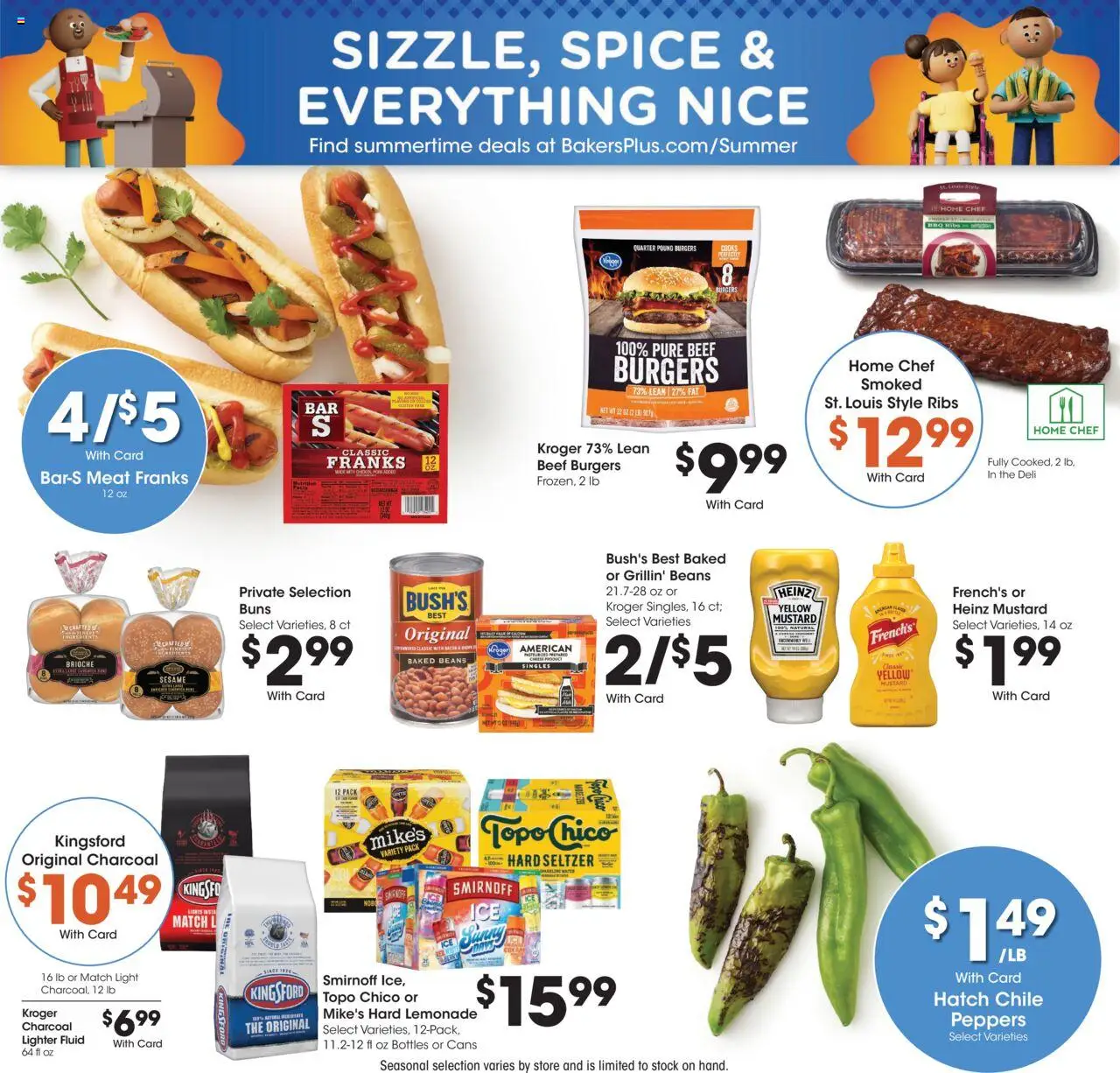 Baker's Weekly Ad - valid from 20.08.2025 | Page: 6 | Products: Peppers, Pork, Beef, Lighter