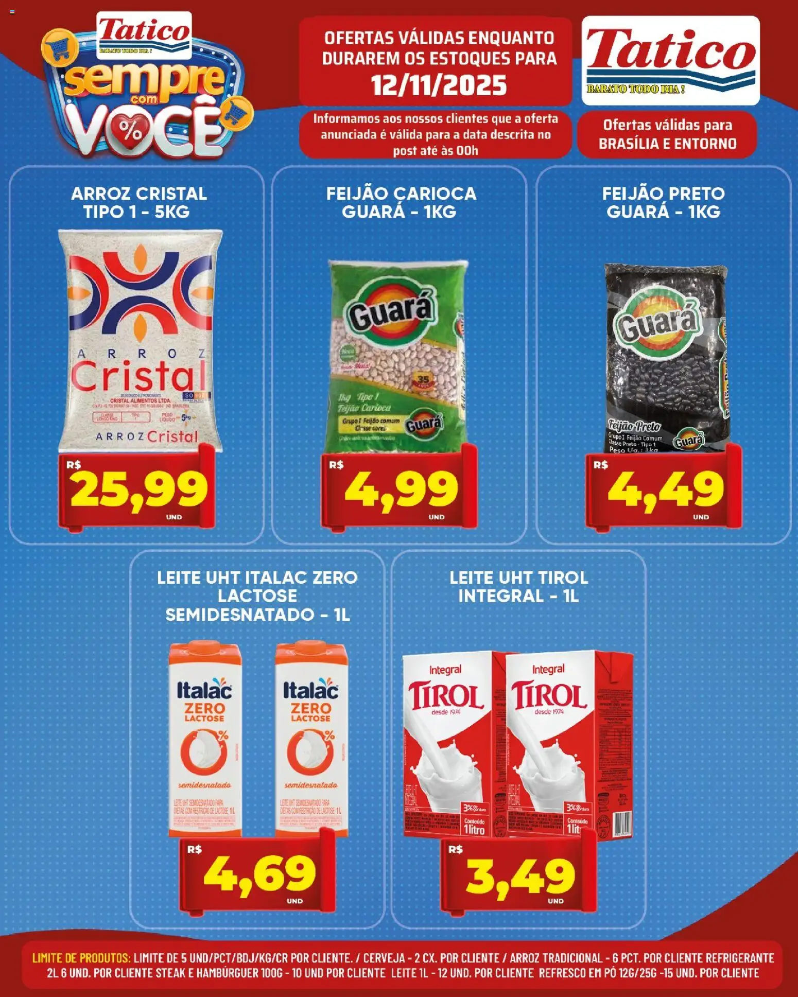 Tatico Folheto - válido de 12.11.2025 | Página: 2 | Produtos: Feijão, Pó, Leite, Cerveja