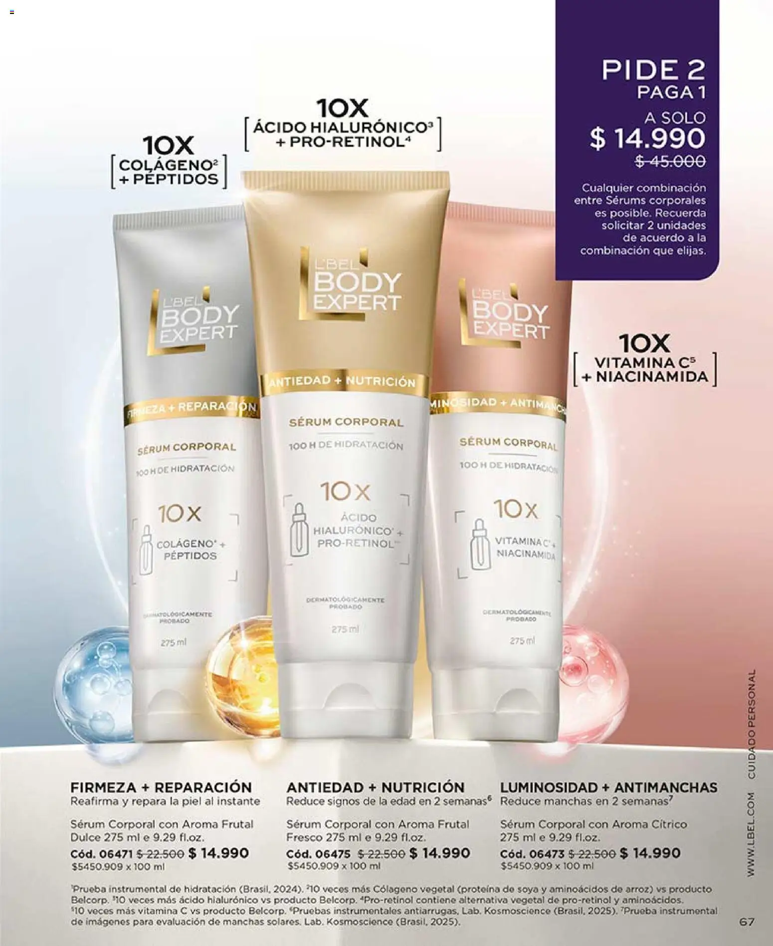 Catálogo L'Bel Campaña 7 │ válido desde el 18.04.2026 | Página: 67 | Productos: Body, Arroz, Serum