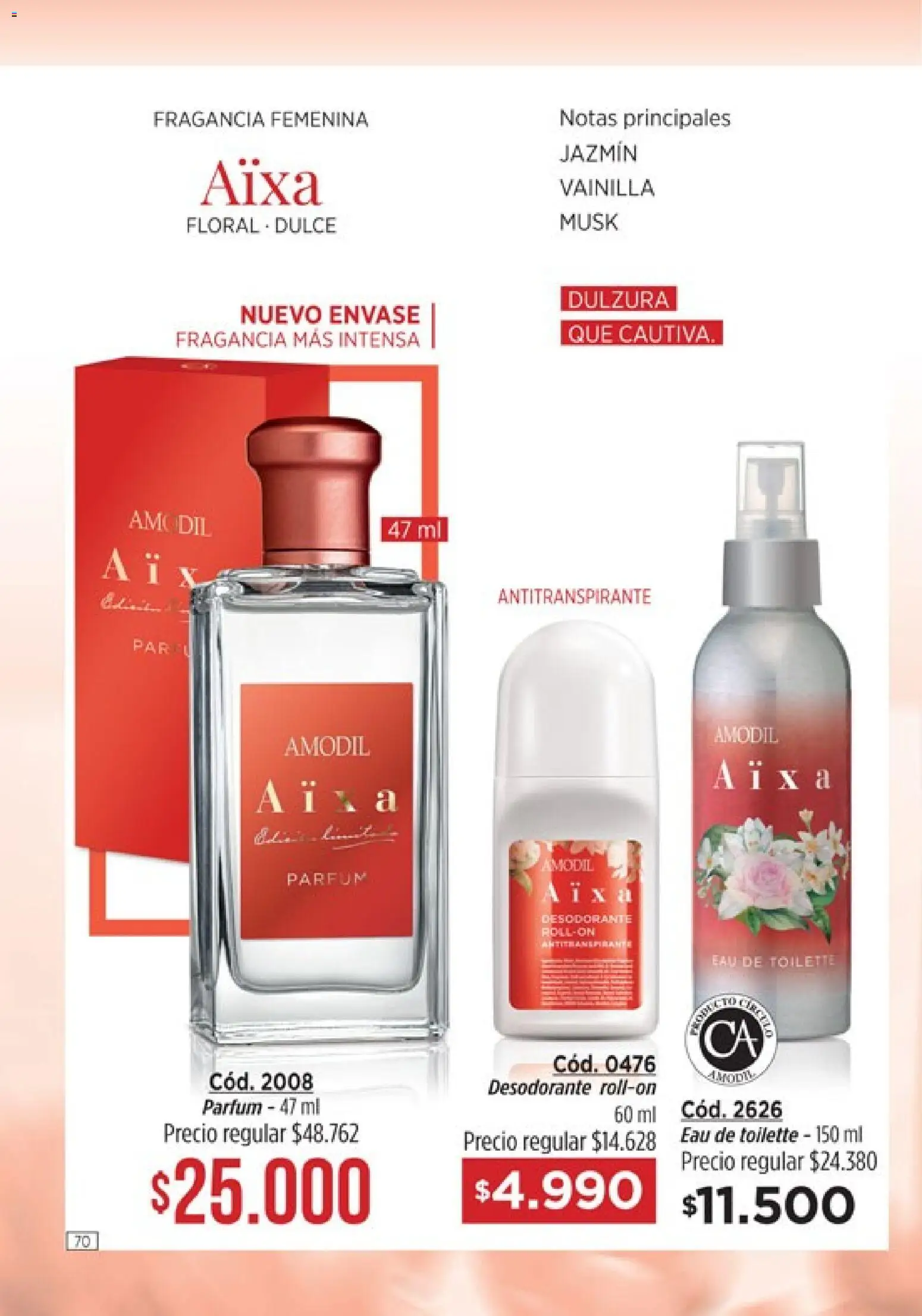 Catálogo Amodil Campaña 5 │ válido desde el 01.03.2026 | Página: 70 | Productos: Fragancia, Eau de toilette, Desodorante, Antitranspirante