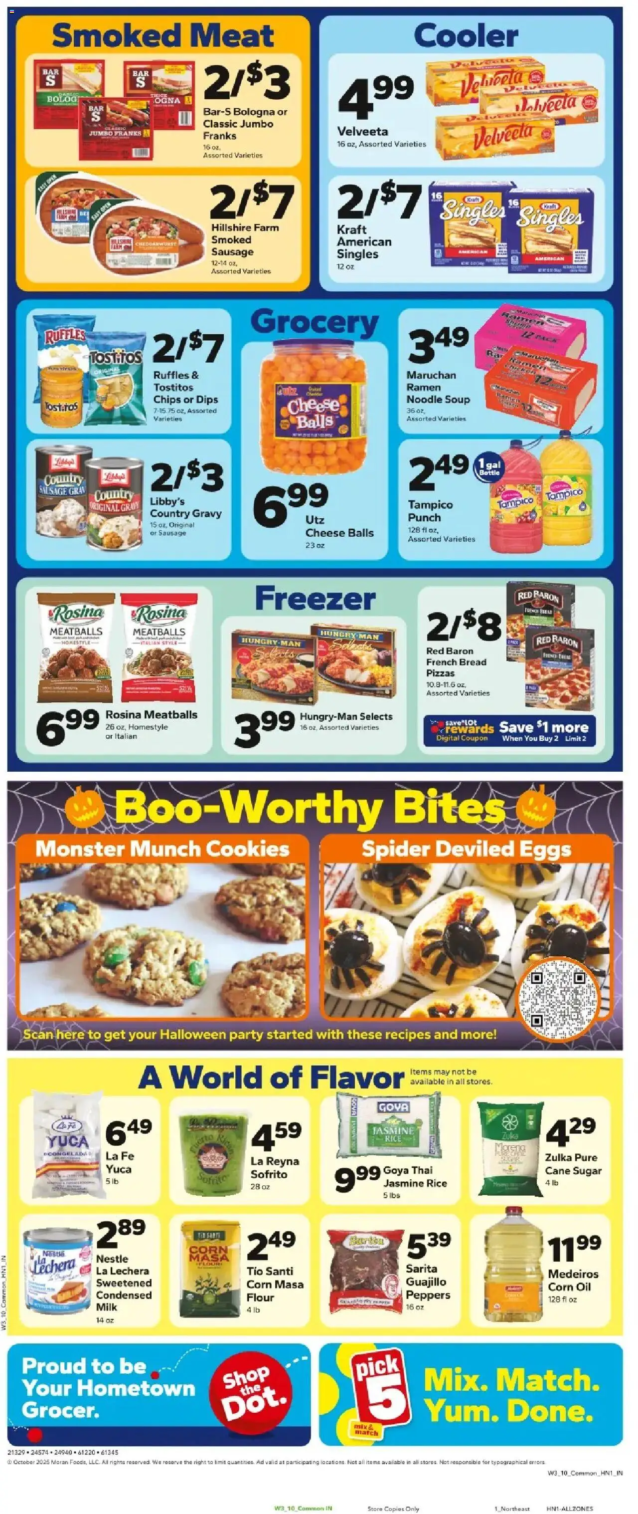 Save a Lot Weekly Ad - valid from 15.10.2025 | Page: 2 | Products: Corn, Eggs, Sausage, Freezer