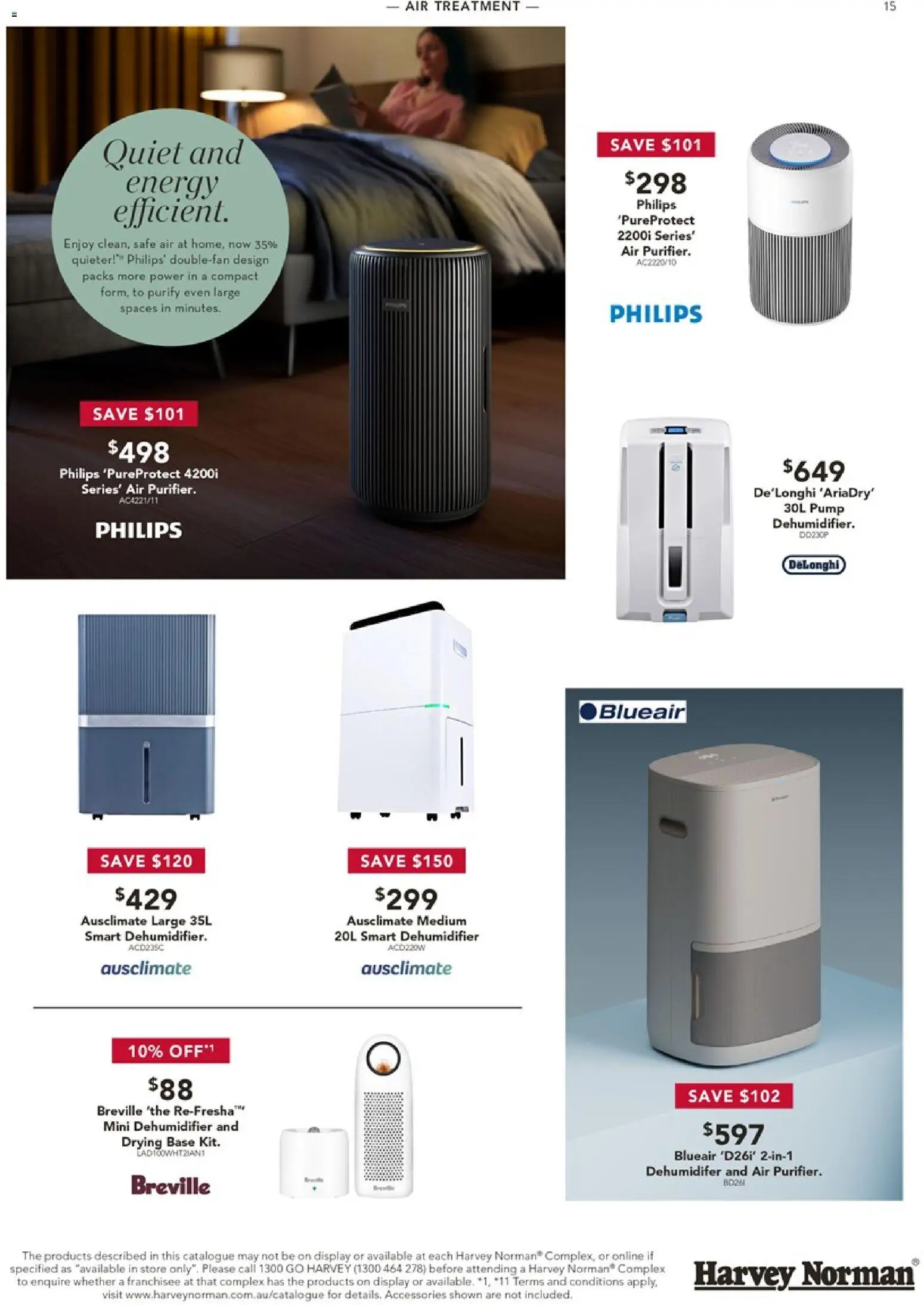 Harvey Norman catalogue - valid from 24.03.2026 | Page: 15 | Products: Accessories, Dehumidifier, Safe, Treatment