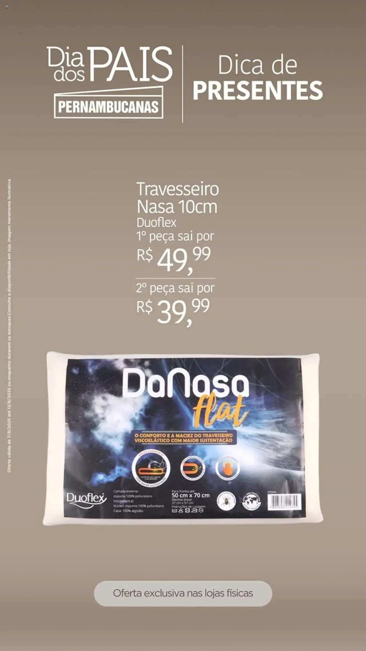 Pernambucanas Folheto - válido de 07.08.2025 | Página: 3 | Produtos: Travesseiro, Algodão
