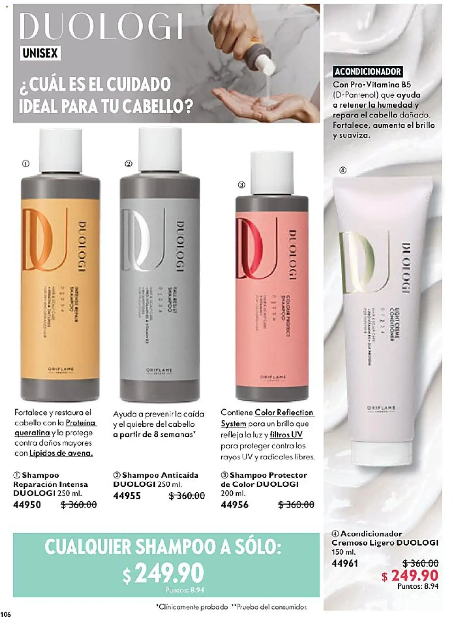 Nuevas ofertas de Oriflame válidas en toda la República Mexicana desde el 14.02.2026. ¡Encuentra las mejores ofertas en Oriflame campaña 3 2026! | Página: 106 | Productos: Brillo, Acondicionador