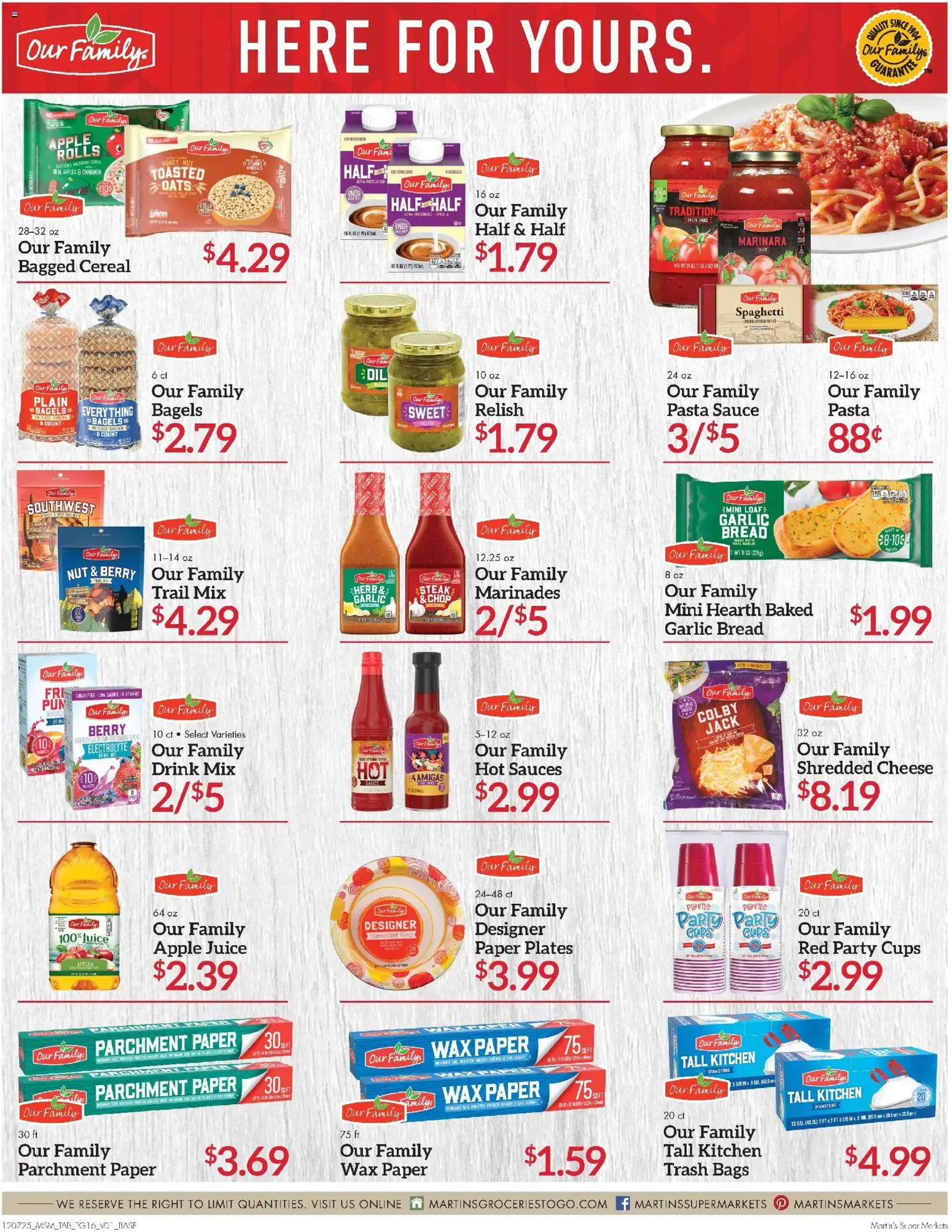 Martin’s Weekly Ad - valid from 07.12.2025 | Page: 16 | Products: Cheese, Juice, Pasta, Sauce