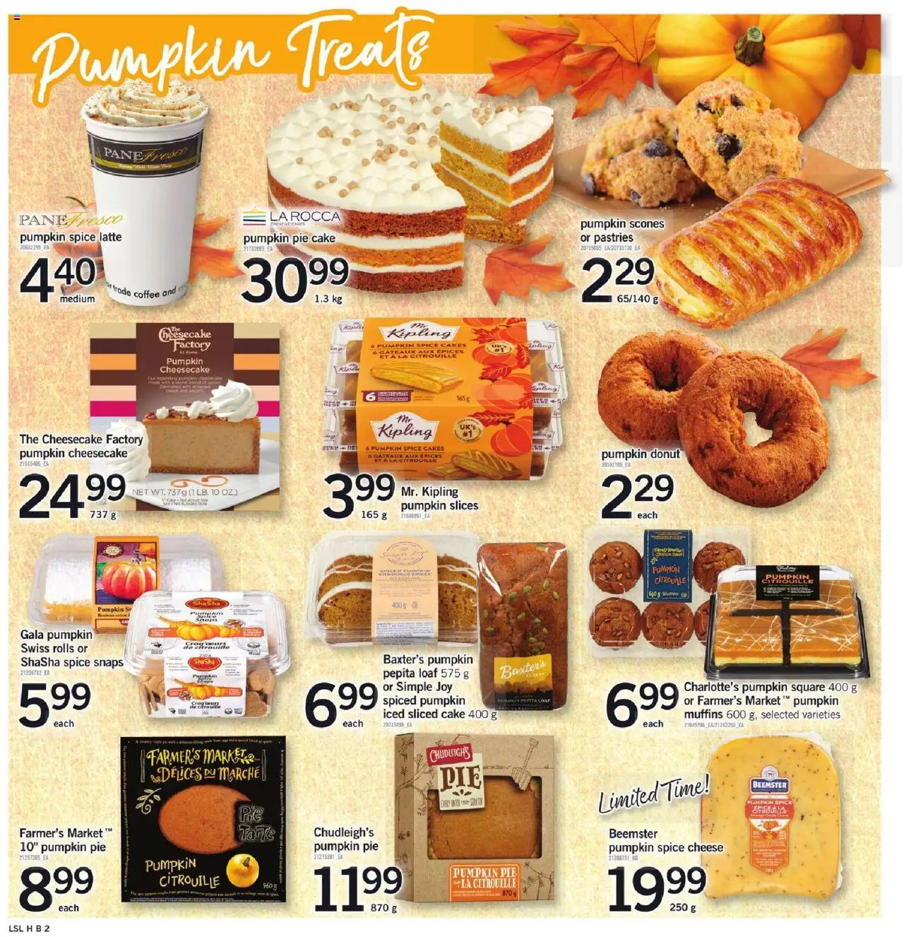 Loblaws flyer valid from 02.10.2025 | Page: 11 | Products: Cheese, Coffee, Pumpkin