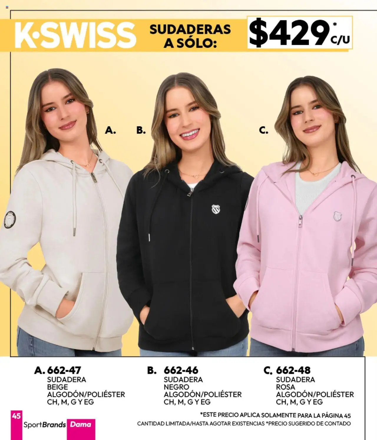 Nuevas ofertas de Cklass válidas en toda la República Mexicana desde el 16.09.2025. ¡Encuentra las mejores ofertas en Cklass - Catálogo Invierno Sportbrands! | Página: 46 | Productos: Sudadera