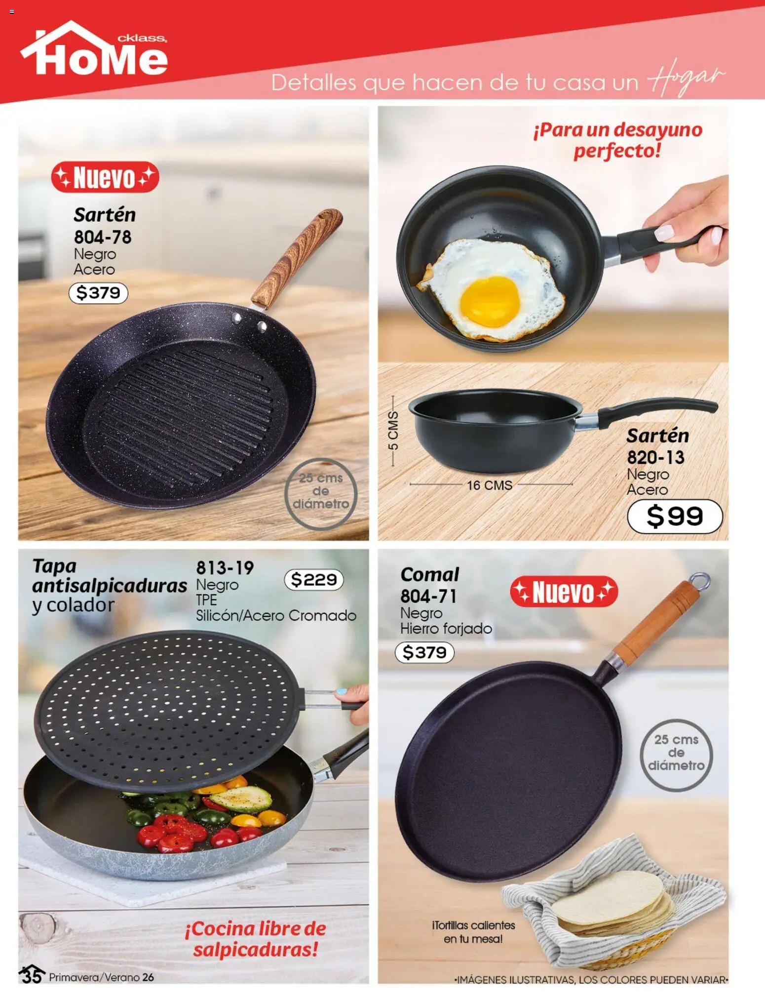Nuevas ofertas de Cklass válidas en toda la República Mexicana desde el 02.01.2026. ¡Encuentra las mejores ofertas en Cklass catálogo Home! | Página: 36 | Productos: Colador, Mesa, Sartén
