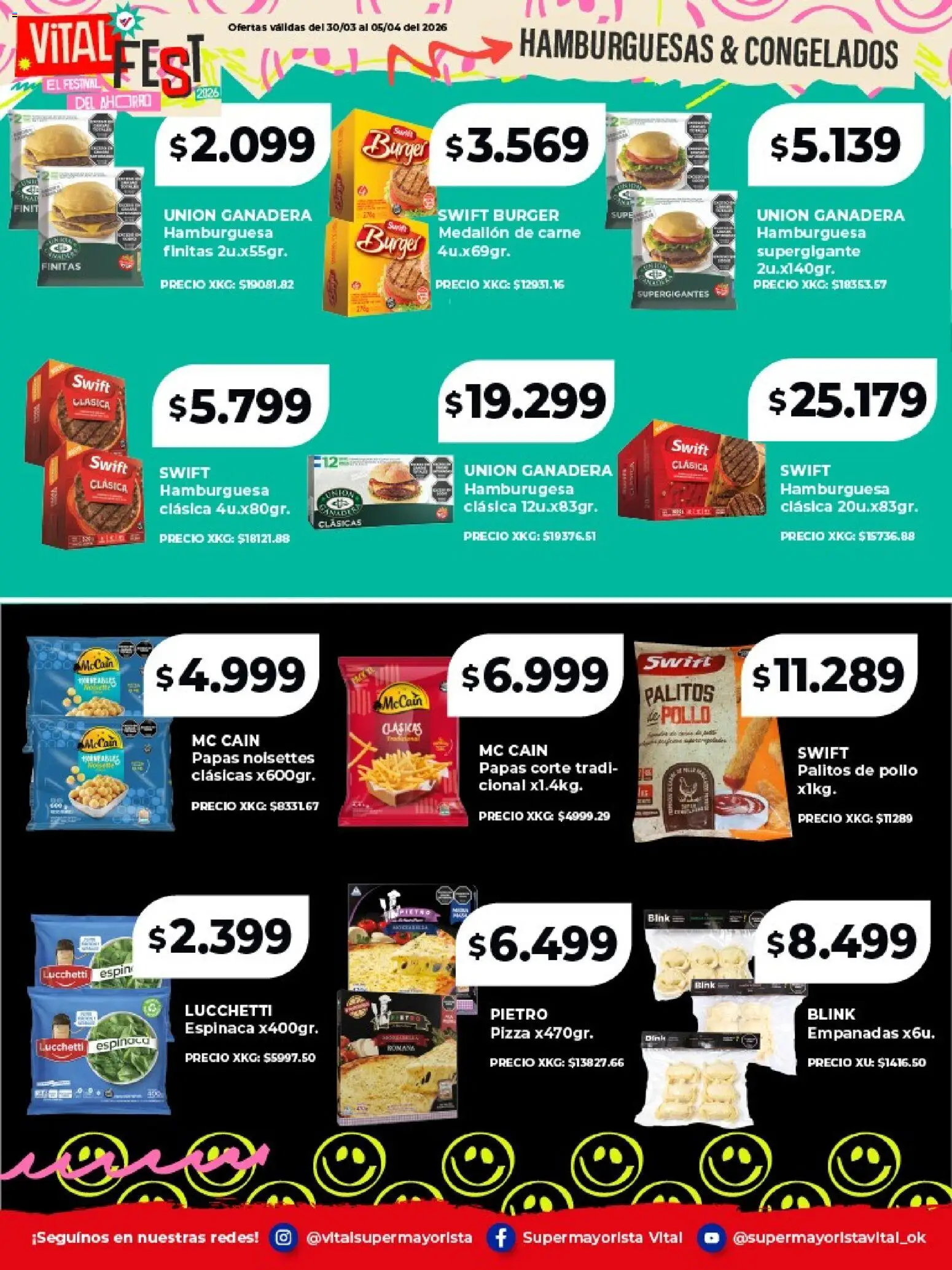 Vital - Especial de frescos │ válido desde el 30.03.2026 | Página: 6 | Productos: Pollo, Pizza, Espinaca