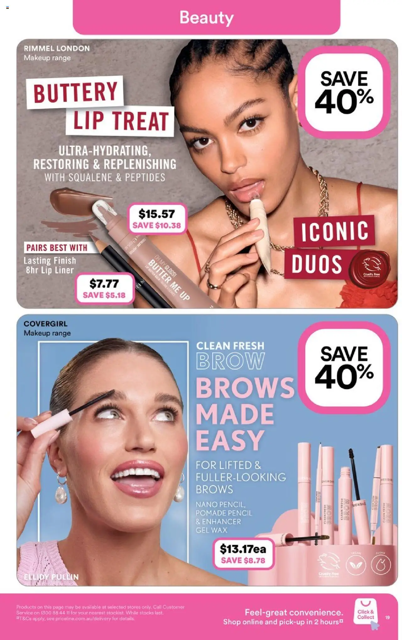 Priceline Pharmacy catalogue - valid from 02.07.2025 | Page: 19 | Products: Butter, Makeup, Lip liner, Pencil