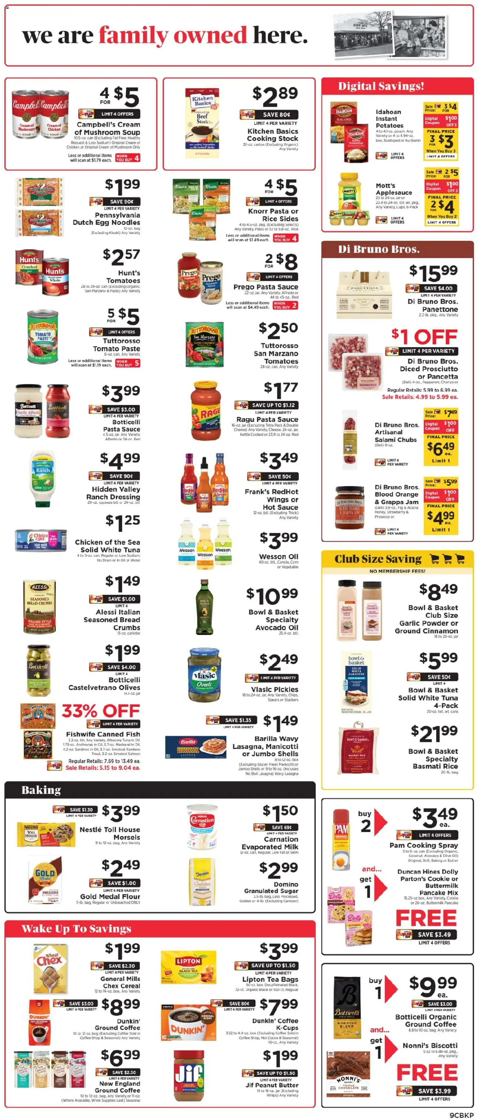ShopRite Weekly Ad - valid from 19.12.2025 | Page: 10 | Products: Cheese, Bread, Beef, Pasta