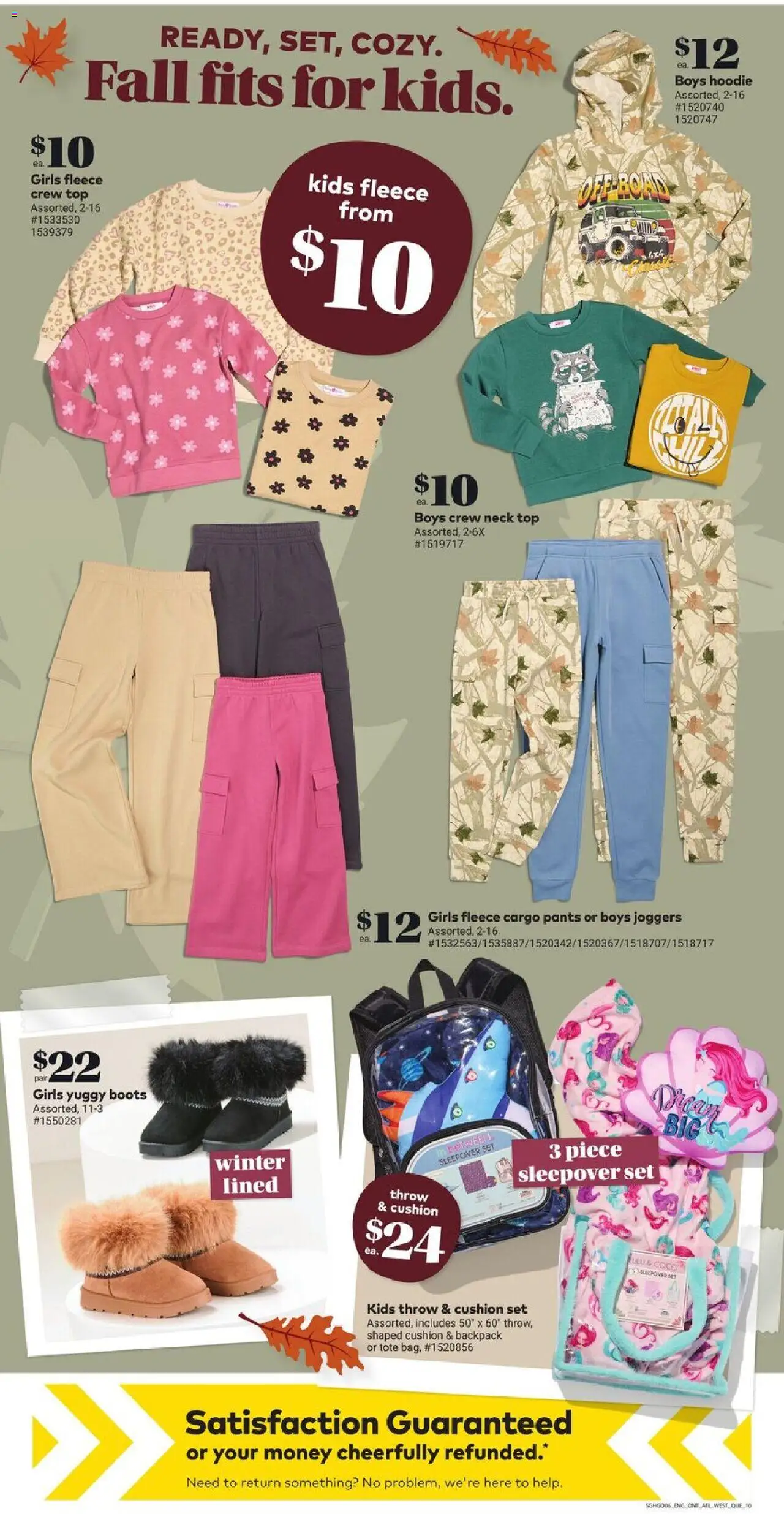 Giant Tiger flyer valid from 10.09.2025 | Page: 12 | Products: Boots, Backpack, Shoes, Hoodie