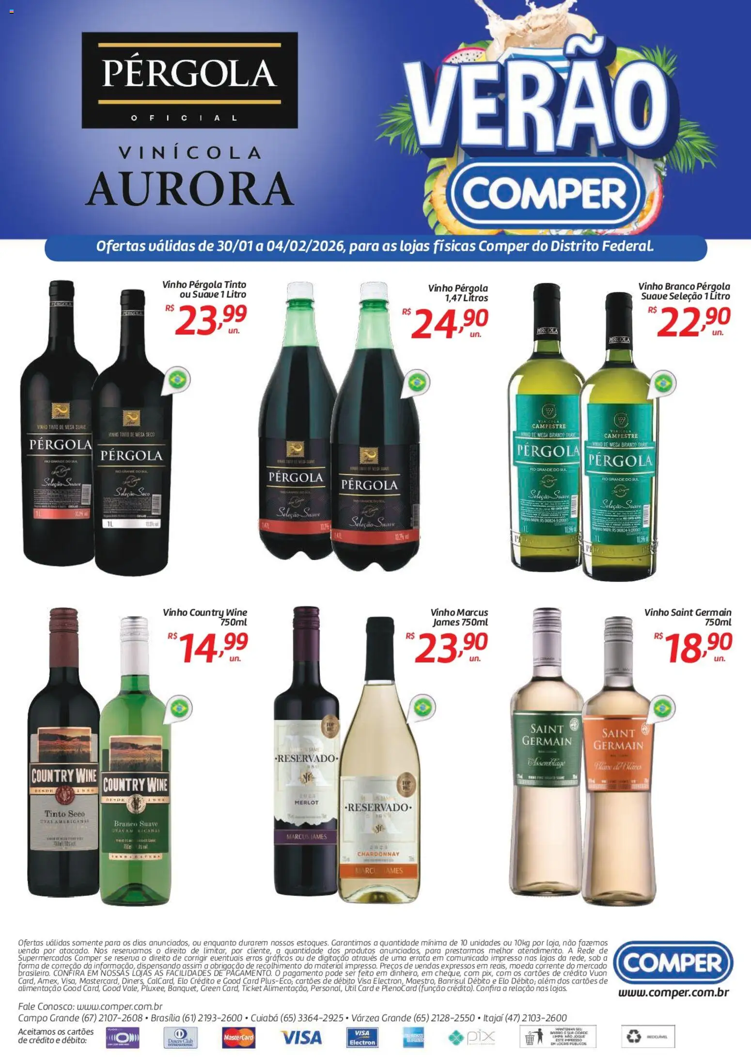 Comper Folheto - válido de 30.01.2026 | Página: 1 | Produtos: Mesa, Vinho