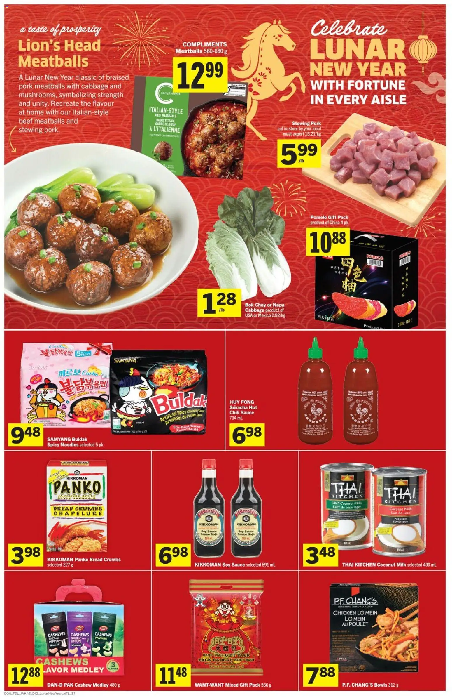 Foodland flyer valid from 12.02.2026 | Page: 12 | Products: Noodles, Milk, Bread, Chicken