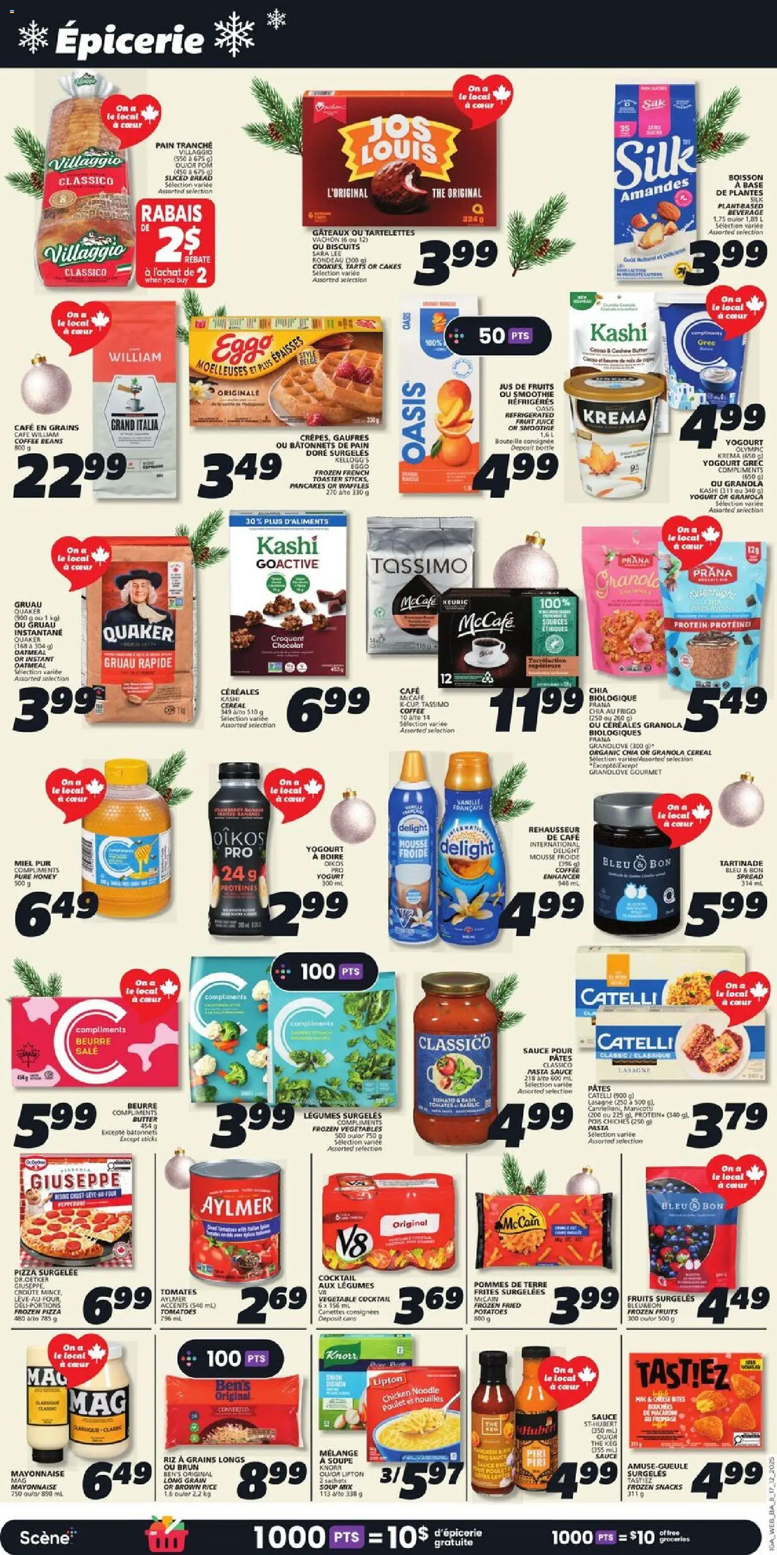 IGA flyer valid from 18.12.2025 | Page: 12 | Products: Cheese, Bread, Coffee, Juice
