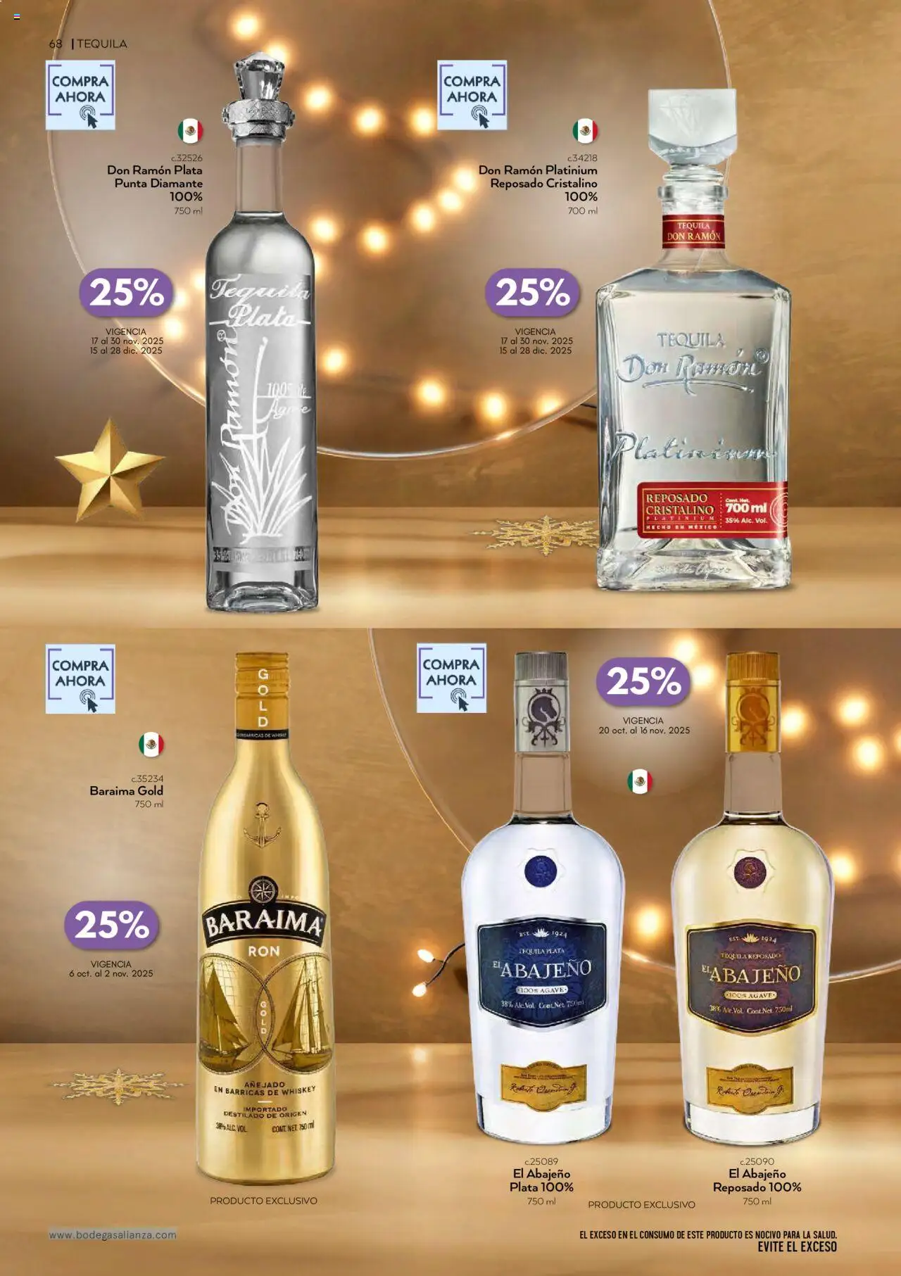 Nuevas ofertas de Bodegas Alianza válidas en toda la República Mexicana desde el 01.10.2025. ¡Encuentra las mejores ofertas en Bodegas Alianza - Catálogo Cava Morada! | Página: 70 | Productos: Whiskey, Tequila