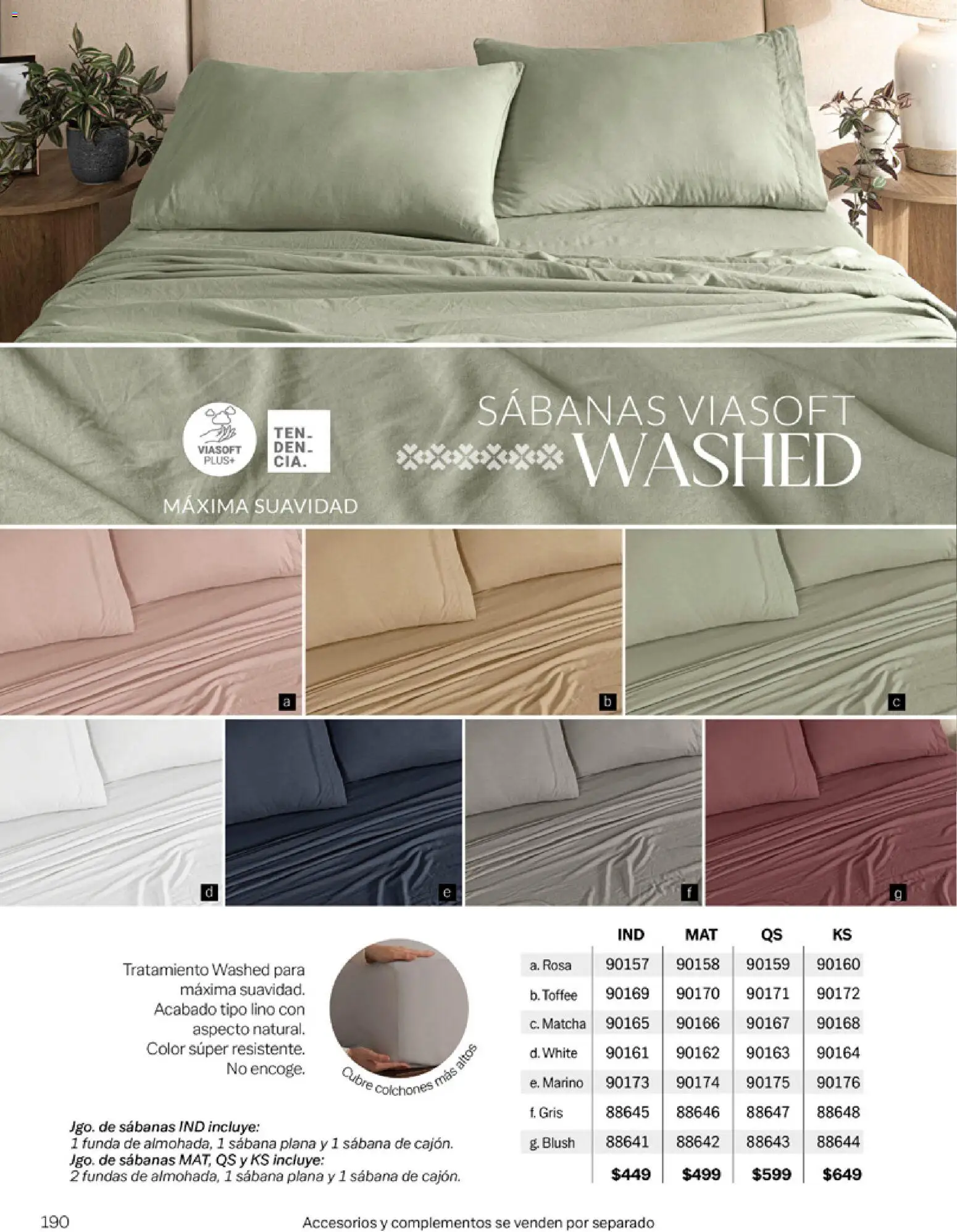 Nuevas ofertas de Vianney válidas en toda la República Mexicana desde el 06.03.2026. ¡Encuentra las mejores ofertas en Vianney catálogo Tu hogar, nuestra pasión! | Página: 192 | Productos: Funda, Sabanas