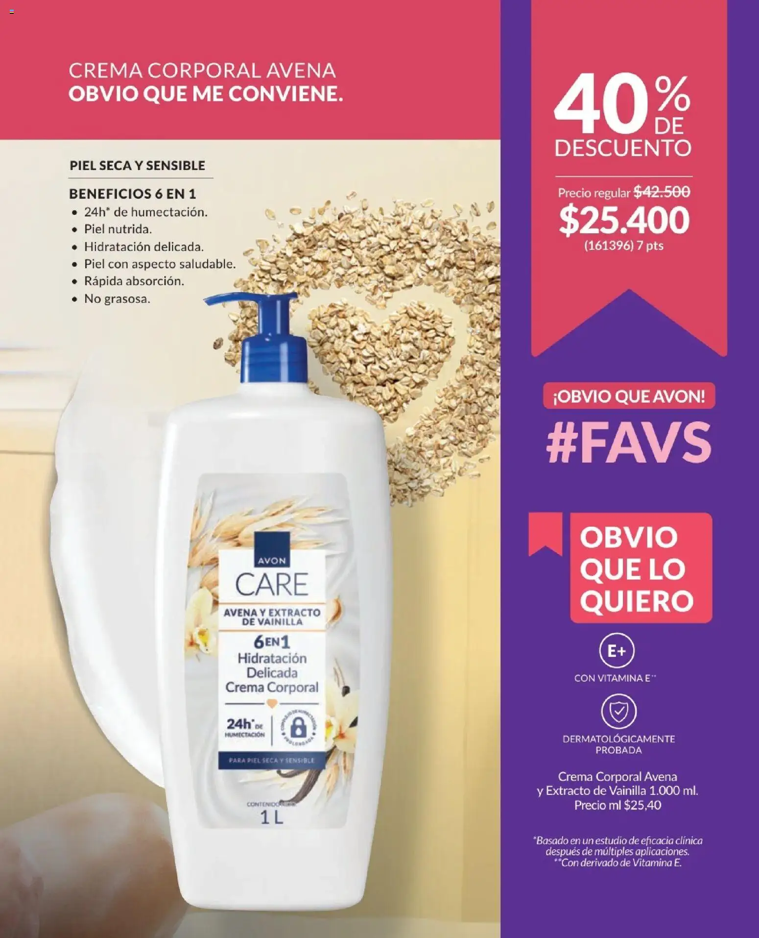 Avon revista - valida desde el 01.12.2025 | Página: 129 | Productos: Crema, Avena