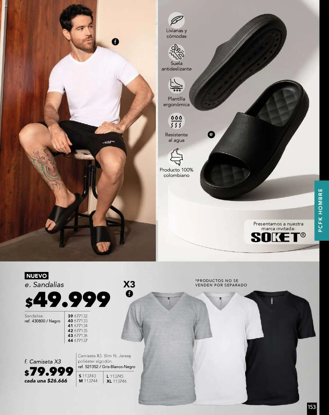 Pacifika revista - valida desde el 01.08.2025 | Página: 184 | Productos: Sandalias, Agua, Camiseta