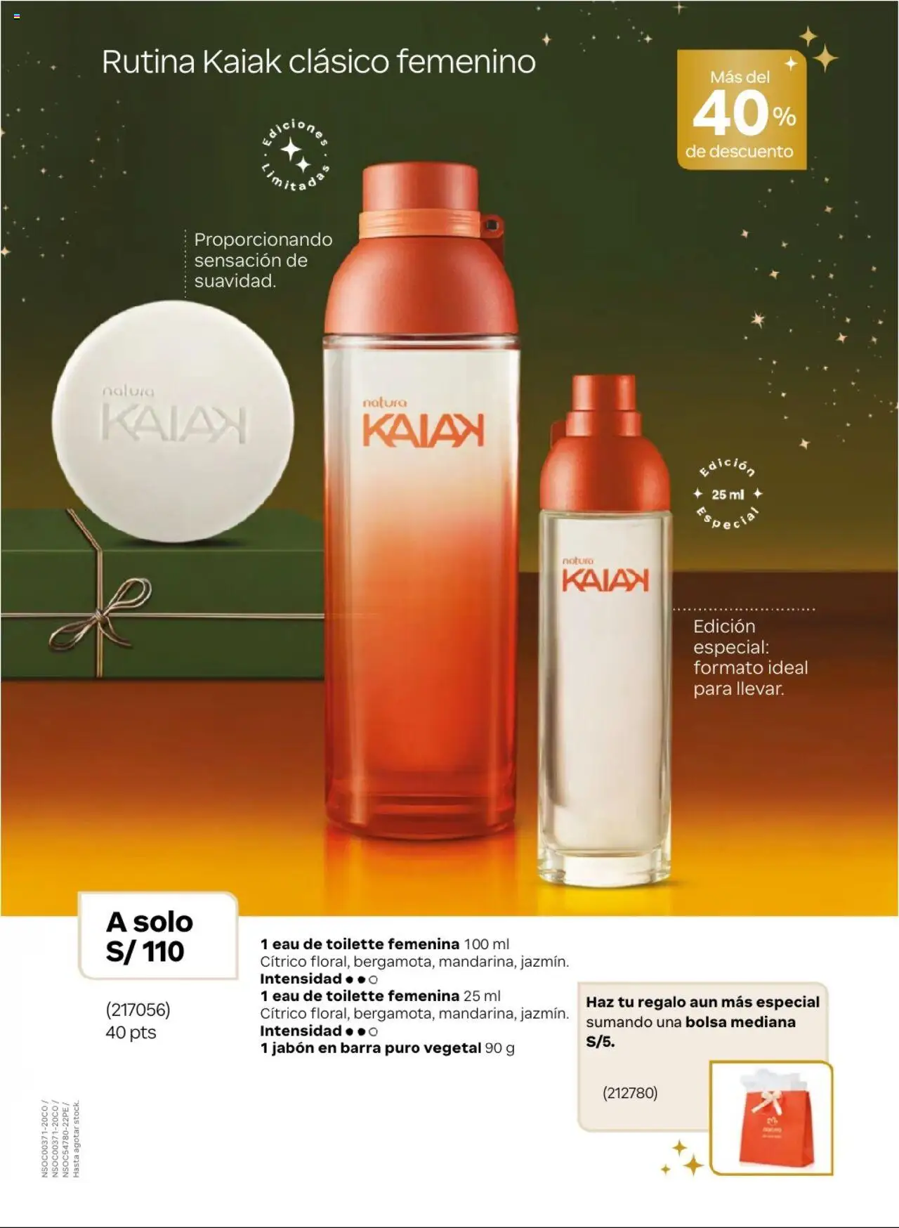 Catálogo Natura válido desde 03.10.2025 | Página: 12 | Productos: Jabón, Bolsa, EAU de Toilette