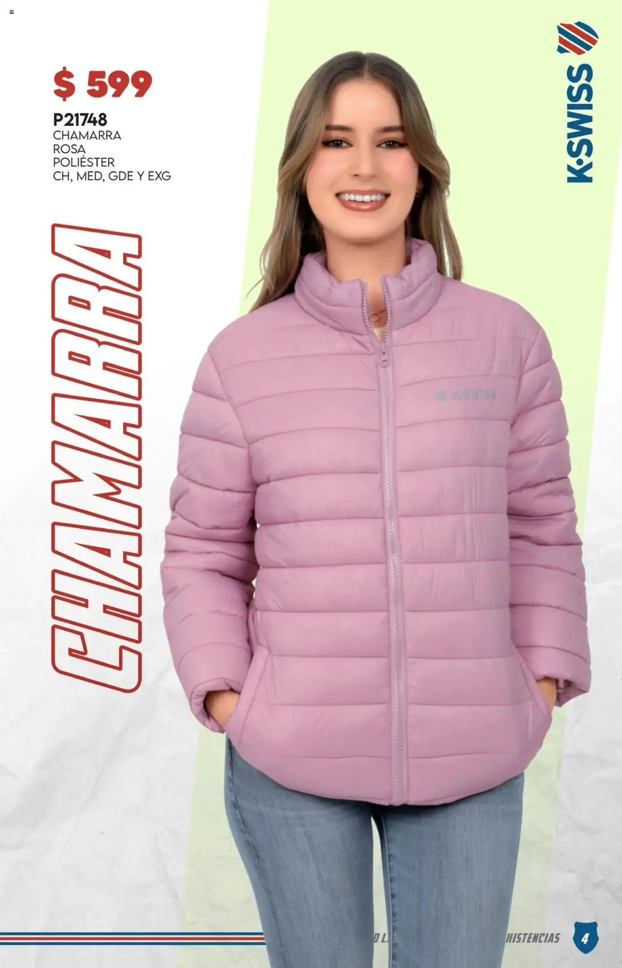 Nuevas ofertas de Cklass válidas en toda la República Mexicana desde el 29.09.2025. ¡Encuentra las mejores ofertas en Cklass - Catálogo Especial K-Swiss! | Página: 5 | Productos: Chamarra