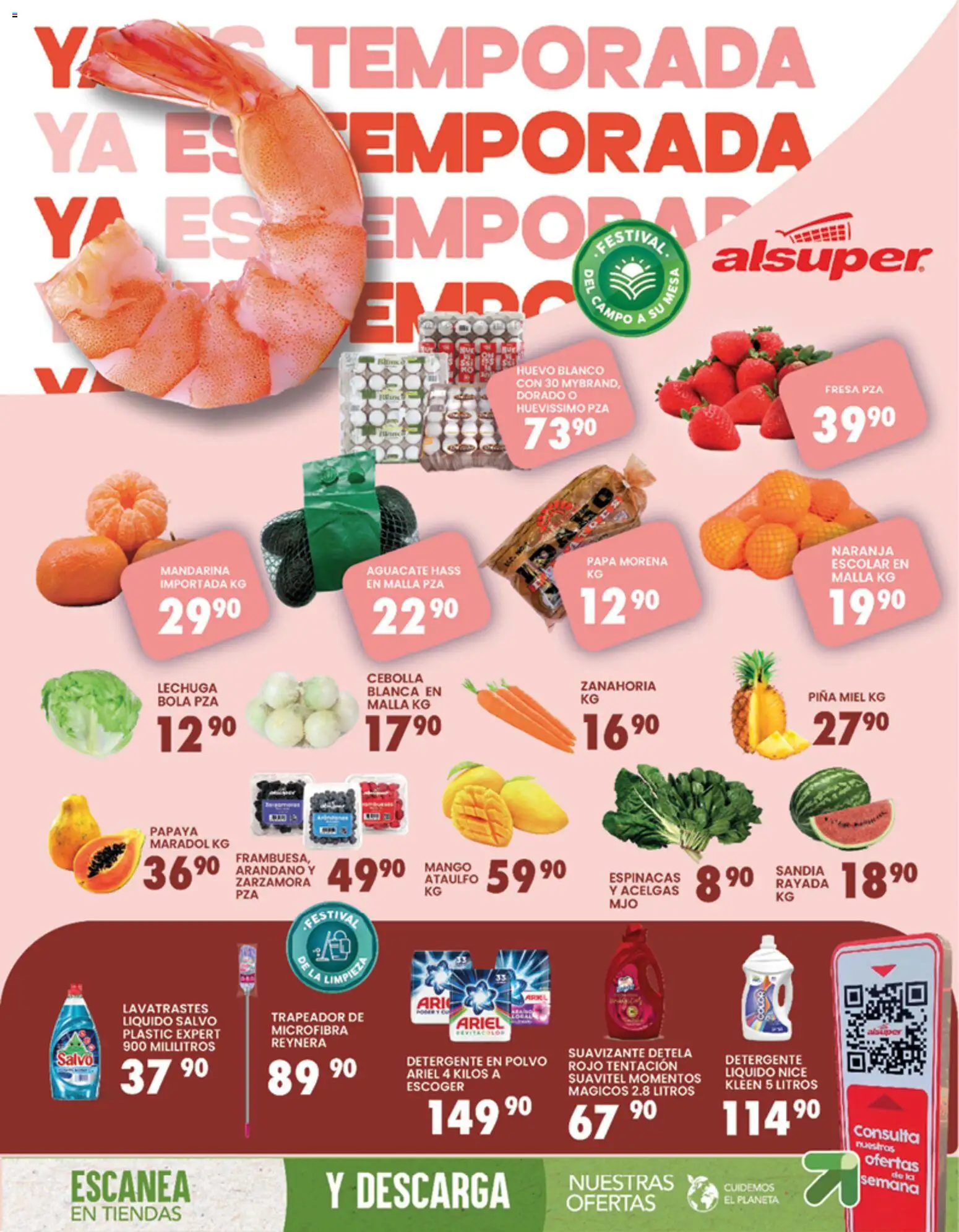 Nuevas ofertas de Alsuper válidas en toda la República Mexicana desde el 31.03.2026. ¡Encuentra las mejores ofertas en Alsuper folleto Zacatecas! | Página: 8 | Productos: Fresa, Piña, Malla, Polvo