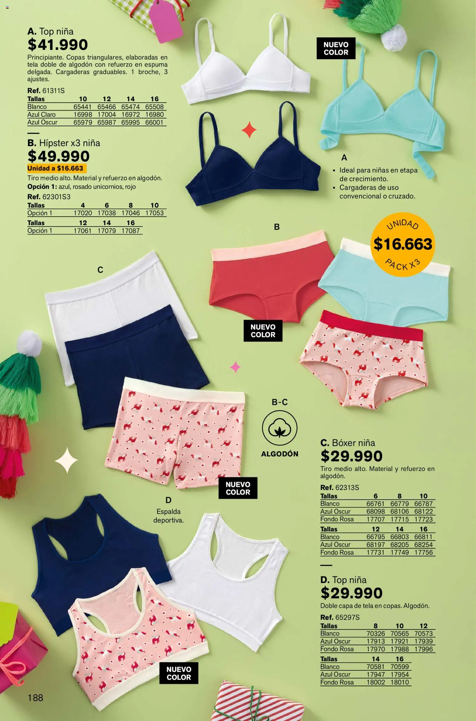 Leonisa revista - valida desde el 13.11.2025 | Página: 188 | Productos: Espuma, Algodón, Top