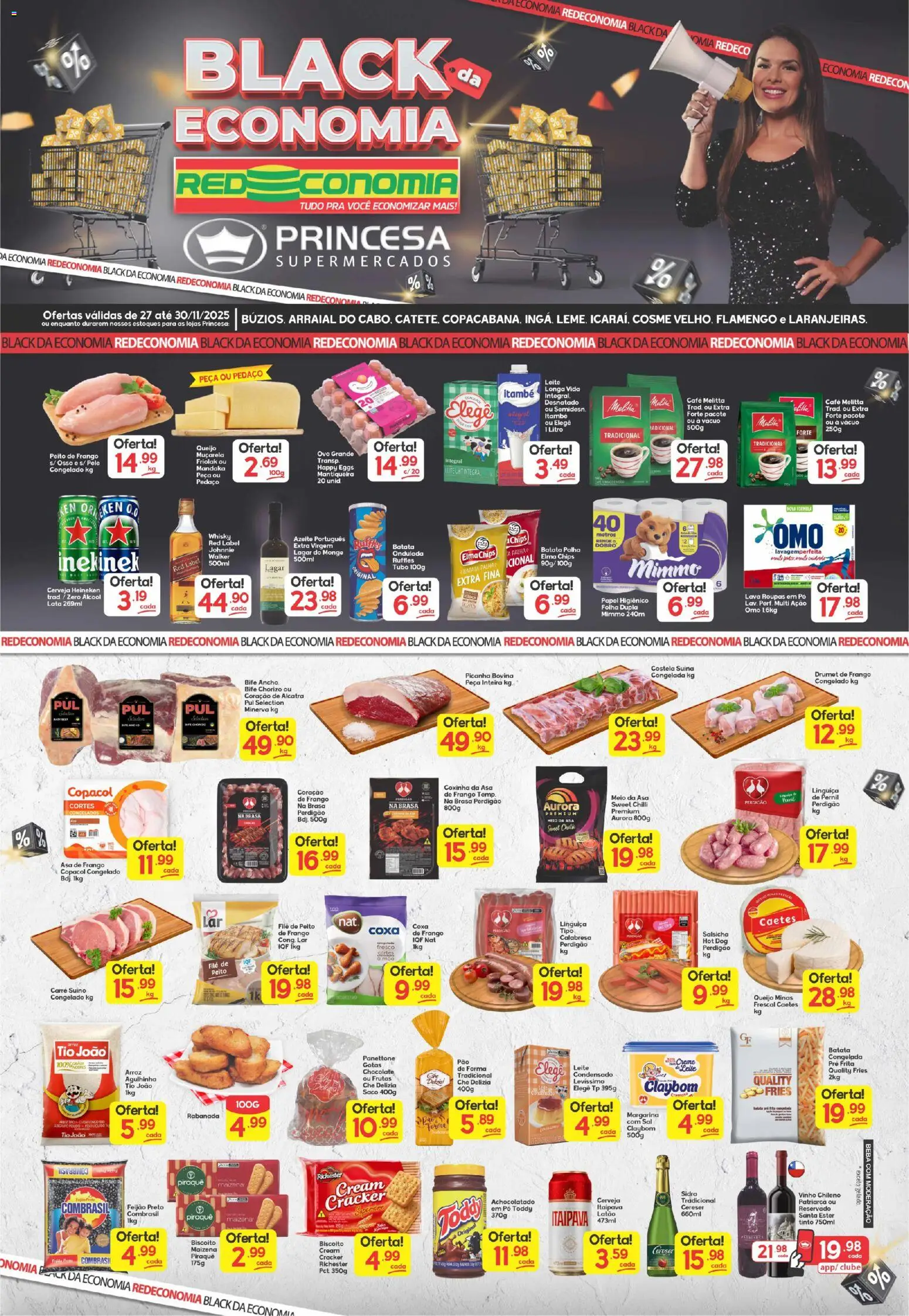 Princesa Folheto - válido de 27.11.2025 | Página: 1 | Produtos: Whisky, Picanha, Muçarela, Margarina