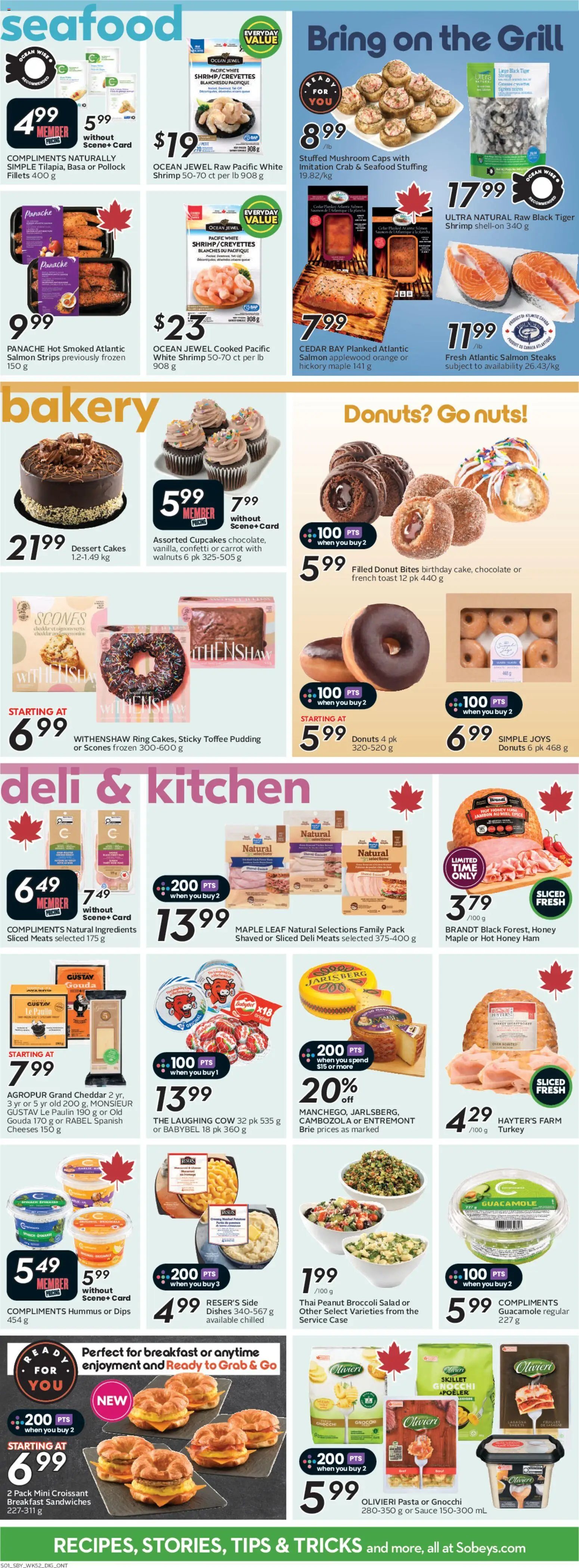 Sobeys flyer valid from 23.04.2026 | Page: 9 | Products: Pasta, Carrot, Turkey, Grill