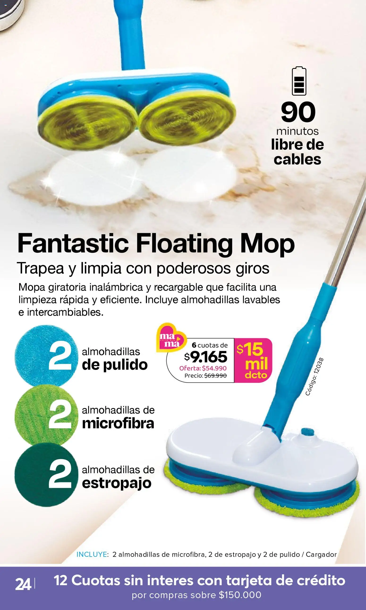 A3D Ofertas  │ válido desde el 10.04.2026 | Página: 24 | Productos: Estropajo, Cargador, Mopa, Sobre