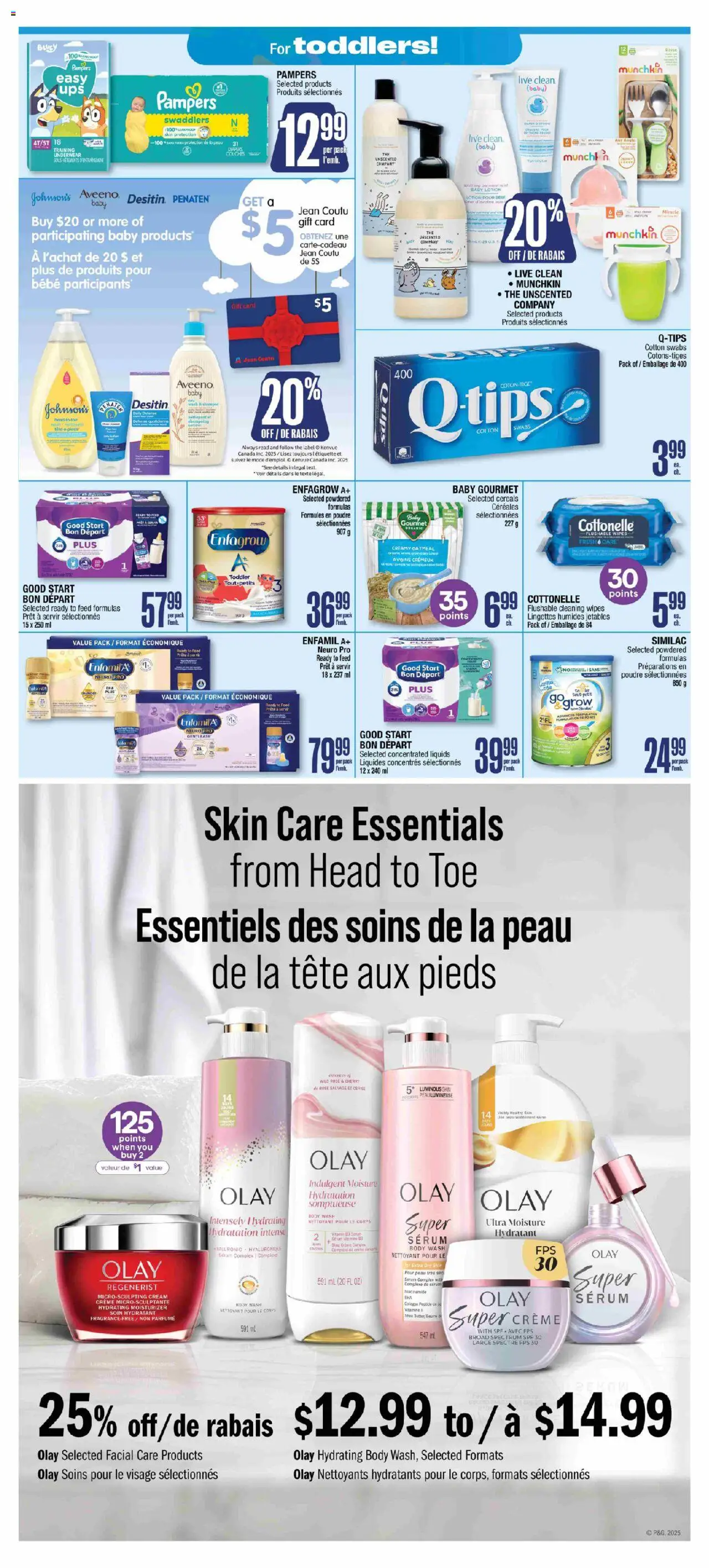Jean Coutu flyer valid from 02.10.2025 | Page: 8 | Products: Cereals, Cream, Body wash, Underwear