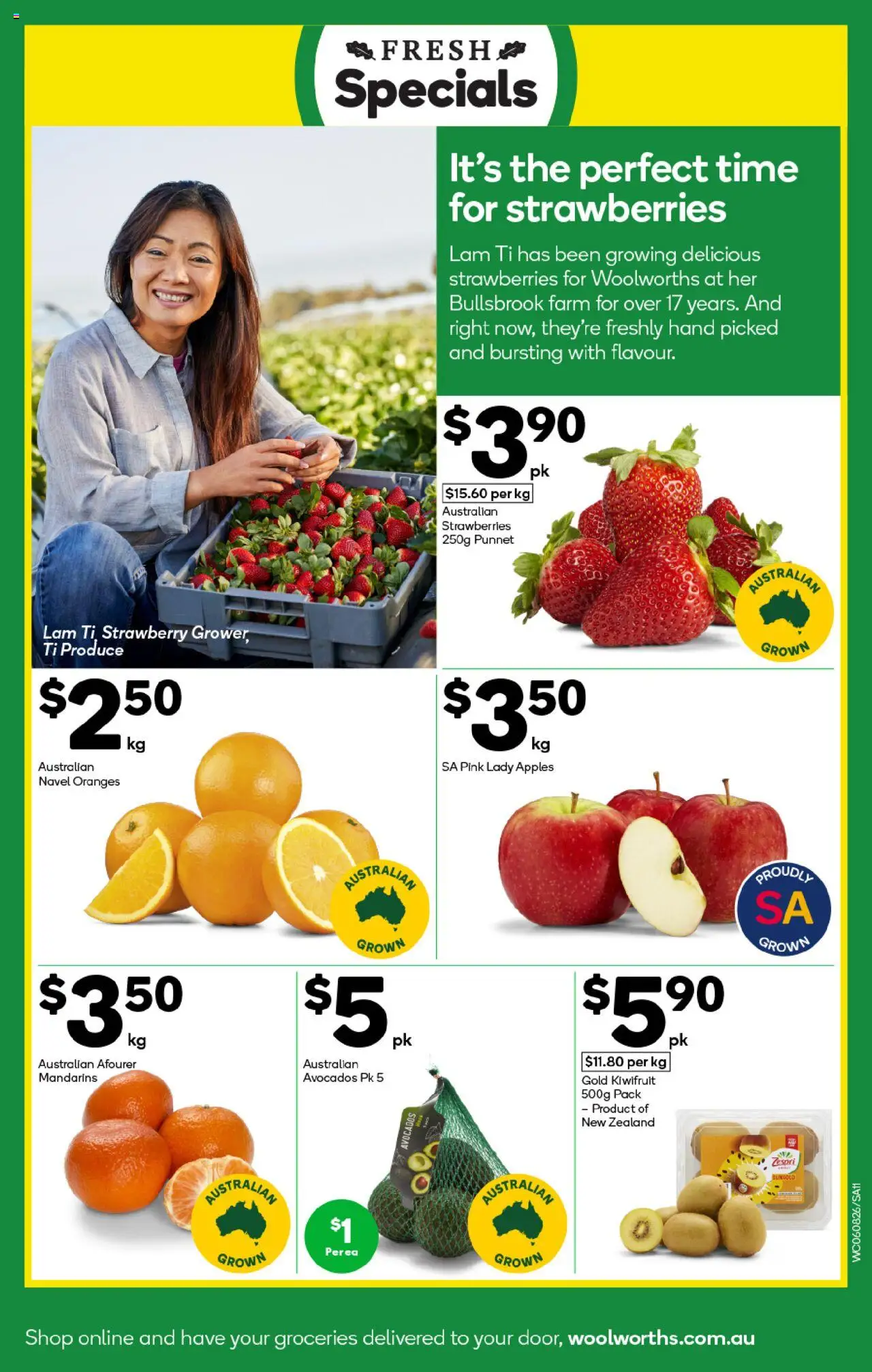 Woolworths catalogue - valid from 06.08.2025 | Page: 11 | Products: Apples, Oranges, Kiwifruit, Mandarins
