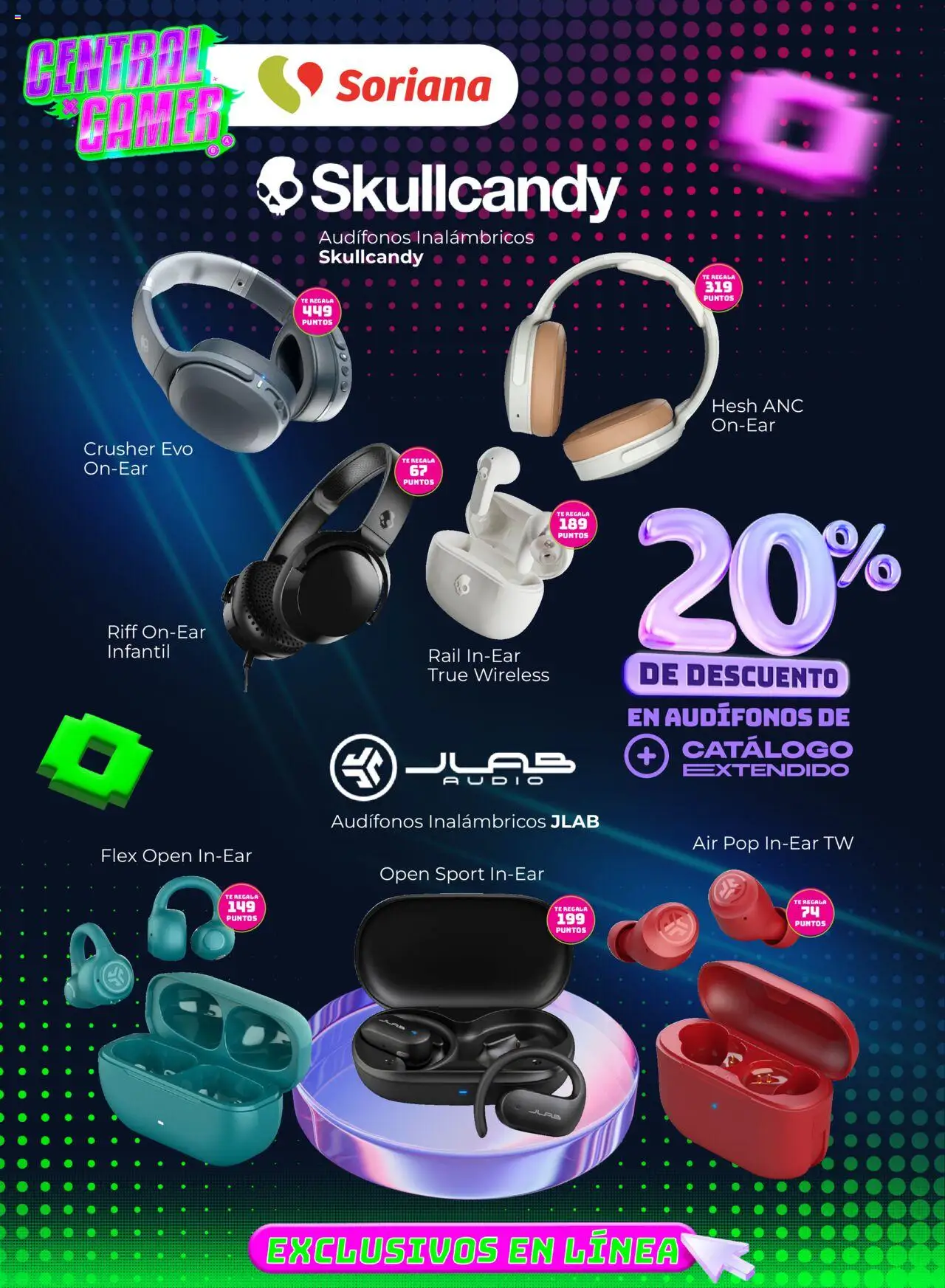 Nuevas ofertas de Soriana válidas en toda la República Mexicana desde el 15.08.2025. ¡Encuentra las mejores ofertas en Soriana - Central Gamer Exclusivo en línea! | Página: 11 | Productos: Audífonos, Té