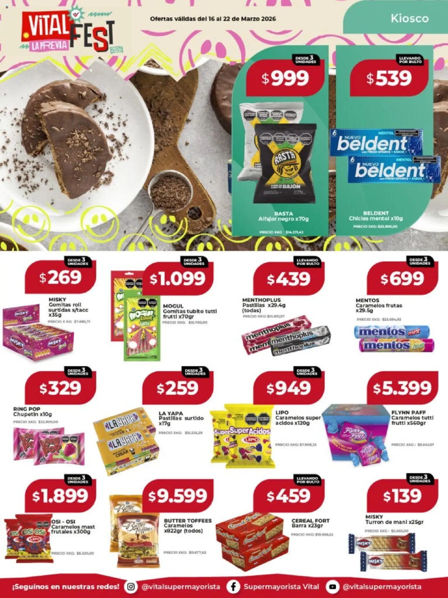 Vital - Ofertas - Salta │ válido desde el 16.03.2026 | Página: 15 | Productos: Gomitas, Alfajor, Turrón