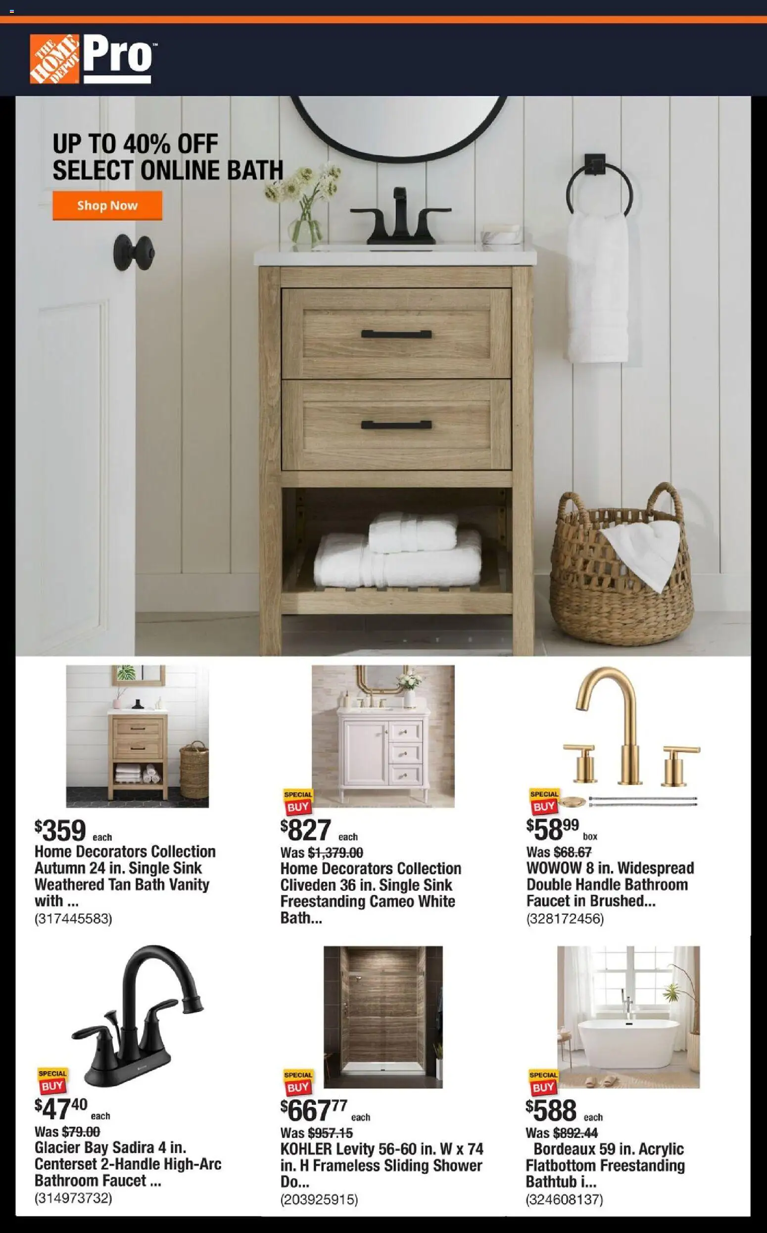 Home Depot Shop Pro Ad - FL - valid from 20.10.2025 | Page: 1