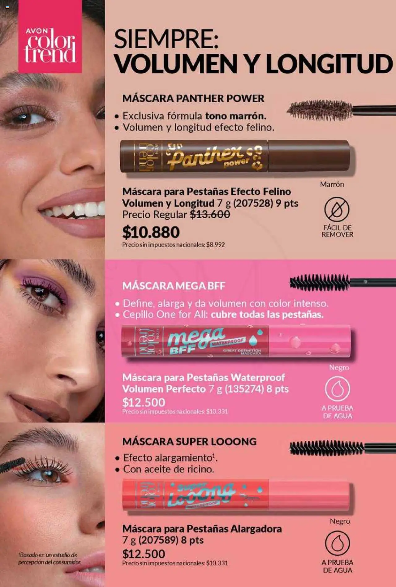 Catálogo AVON Campaña 11/2025 │ válido desde el 23.09.2025 | Página: 44 | Productos: Aceite, Cepillo, Máscara, Agua