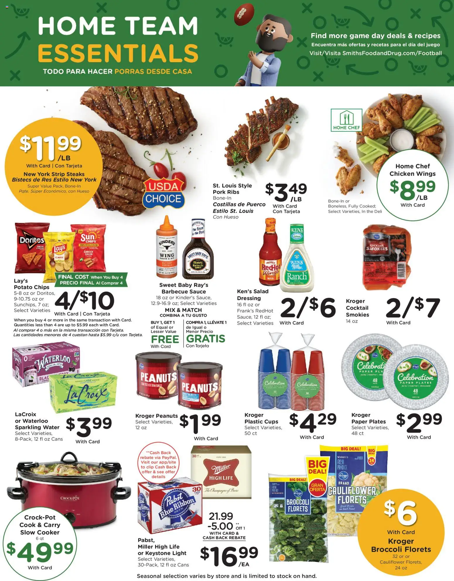 Smith's Weekly Ad - valid from 21.01.2026 | Page: 7 | Products: Cooker, Chips, Salad, Game