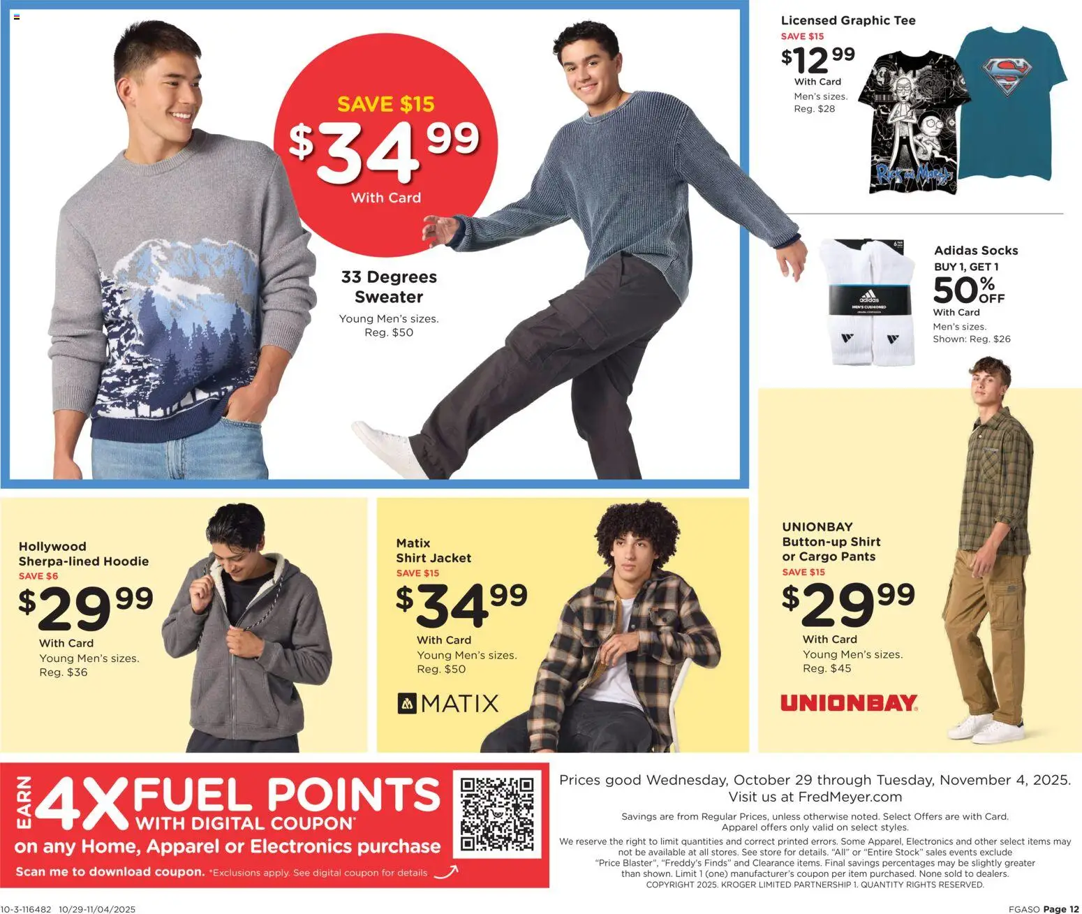 Fred Meyer Home & Apparel - valid from 29.10.2025 | Page: 18 | Products: Shirt, Sweater, Hoodie, Pants