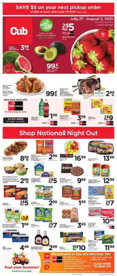 Preview of Cub Foods weekly ads valid from 27.07.2025