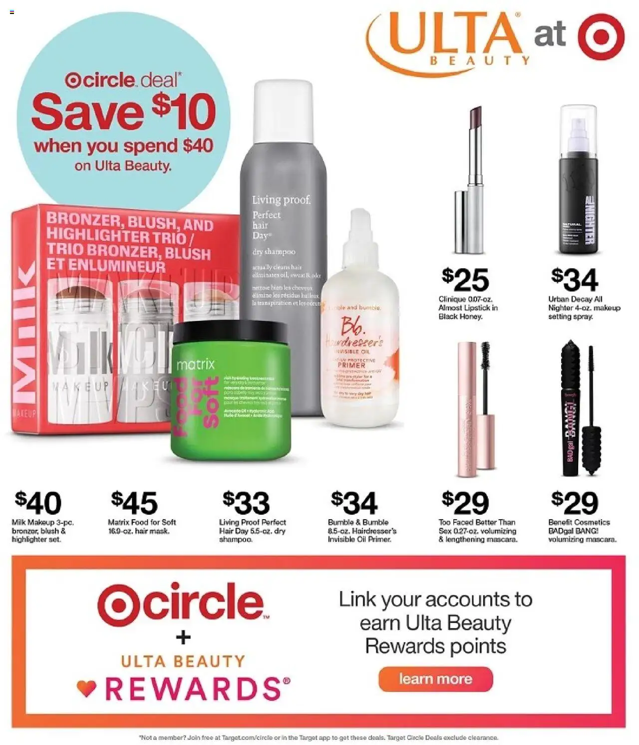 Target Weekly Ad - valid from 05.10.2025 | Page: 25 | Products: Blush, Lipstick, Shampoo, Milk
