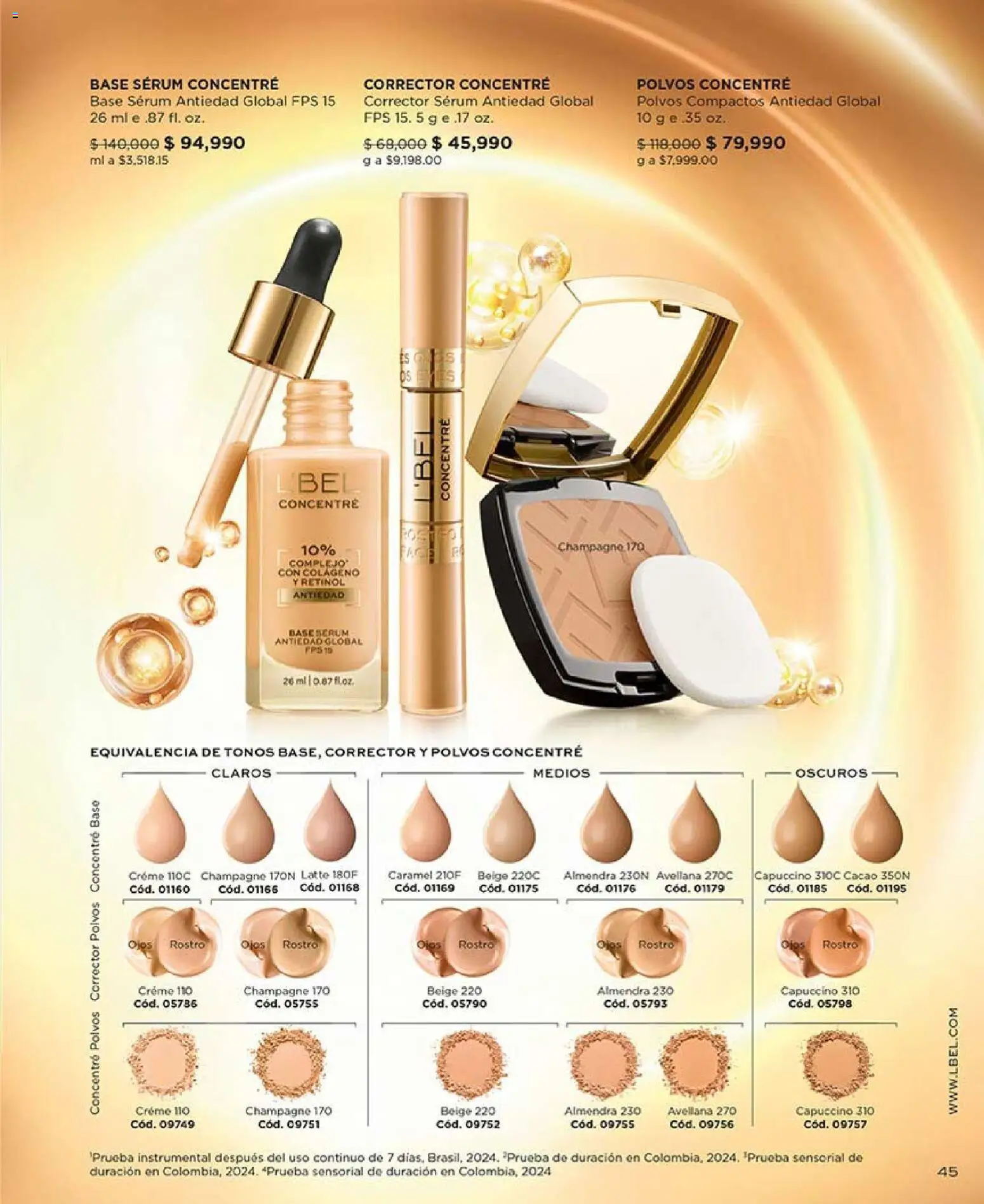 L'Bel revista - valida desde el 03.11.2025 | Página: 45 | Productos: Almendra, Serum, Corrector