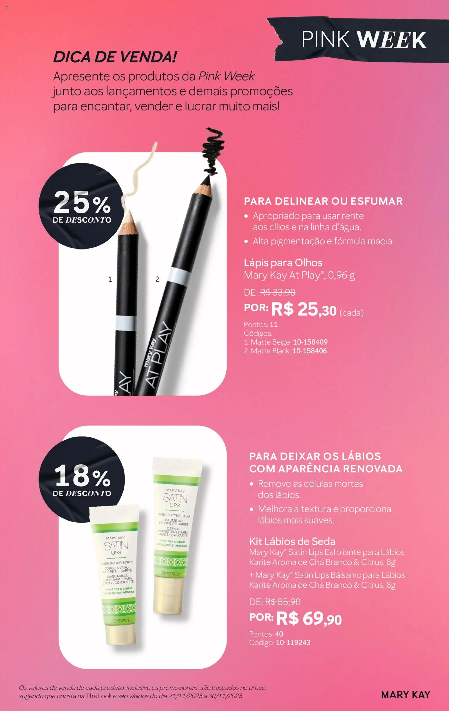 Mary Kay Folheto - válido de 21.11.2025 | Página: 2 | Produtos: Lápis, Chá
