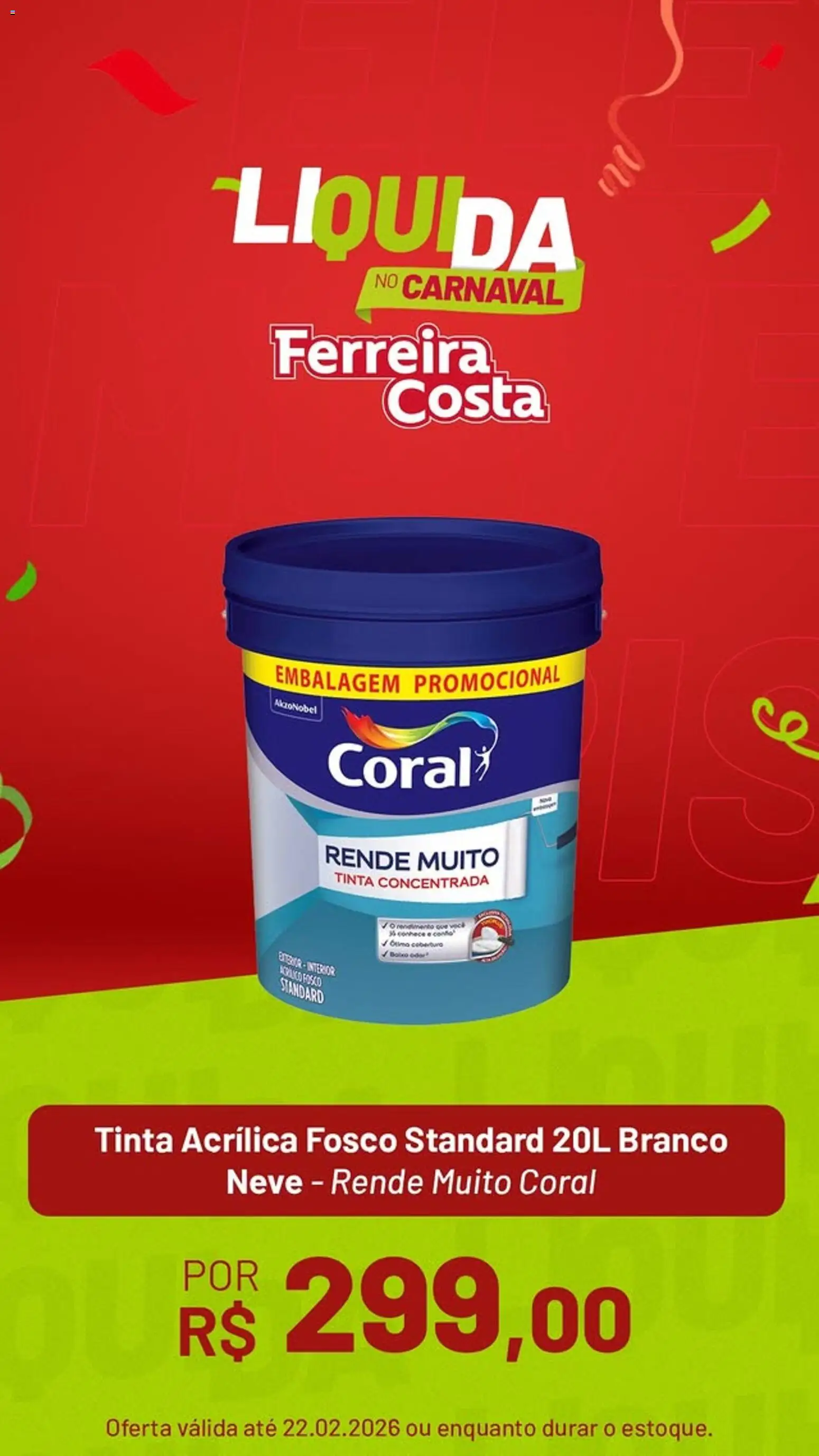 Ferreira Costa Folheto - válido de 26.01.2026 | Página: 3 | Produtos: Tinta