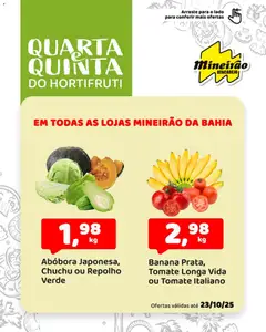 Mineirão Atacarejo - Ofertas Hortifruti - Pré-Visualização do folheto da loja Mineirão Atacarejo, válido de 22.10.2025