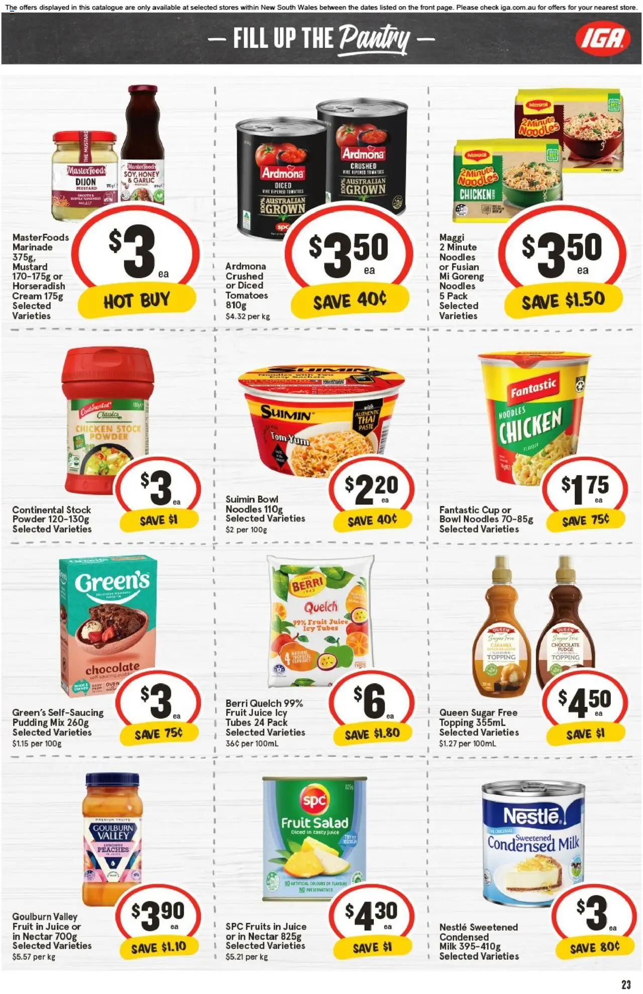 IGA catalogue - valid from 22.10.2025 | Page: 22 | Products: Chocolate, Juice, Chicken, Sugar