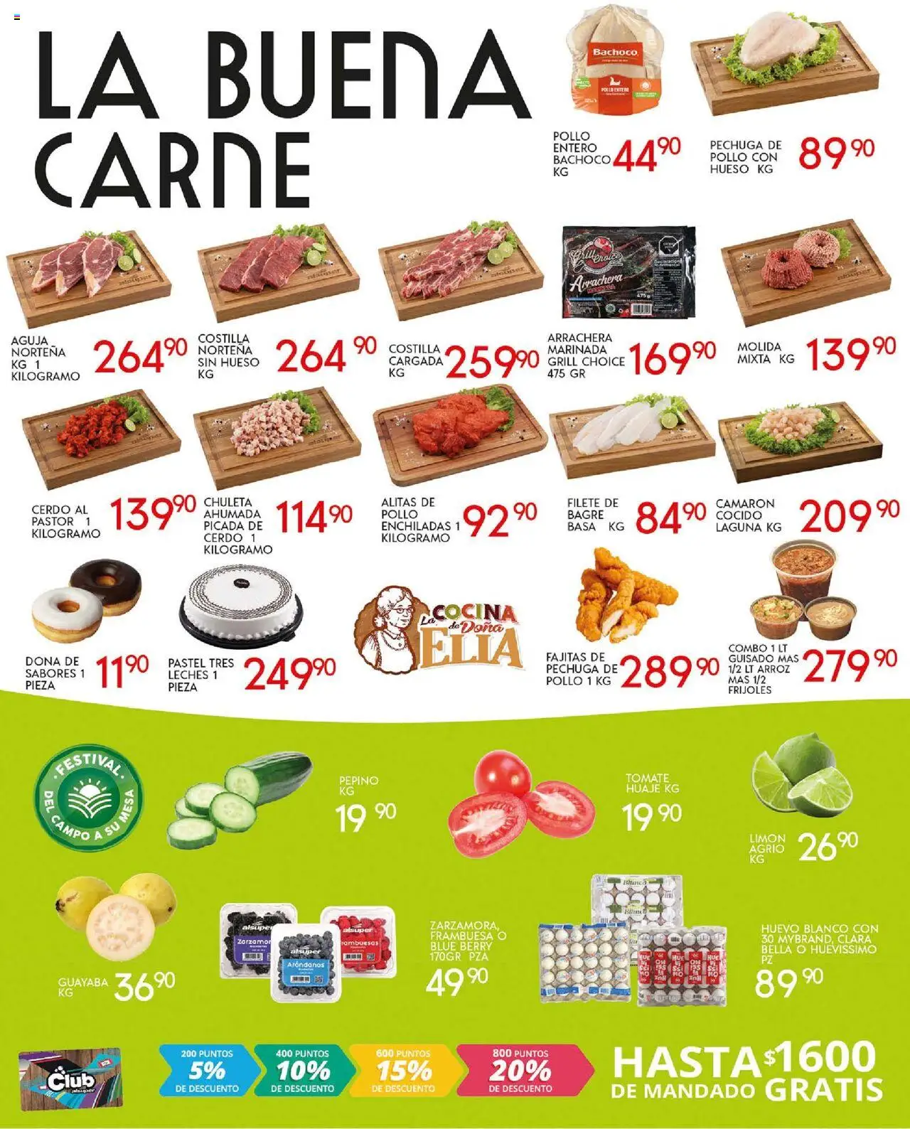 Nuevas ofertas de Alsuper válidas en toda la República Mexicana desde el 03.10.2025. ¡Encuentra las mejores ofertas en Alsuper - Folleto Saltillo! | Página: 2 | Productos: Pollo, Huevo, Cerdo, Arroz