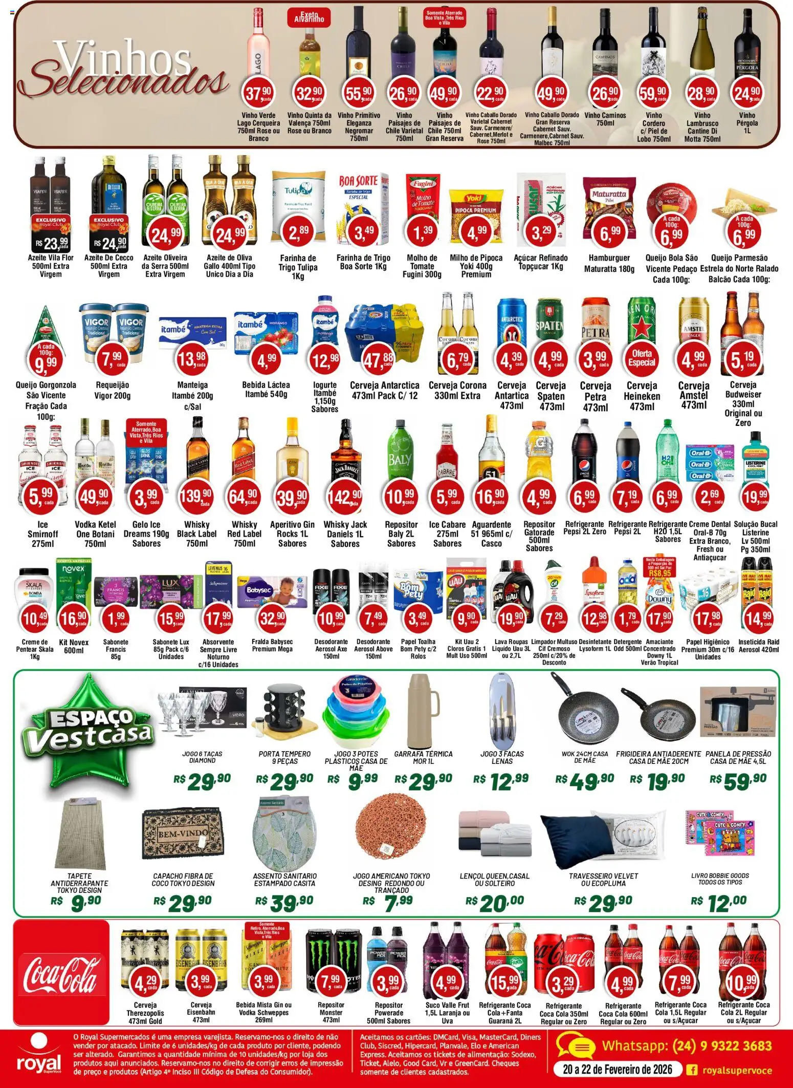 Royal Supermercados Folheto - válido de 20.02.2026 | Página: 2 | Produtos: Coco, Livro, Gin, Requeijão