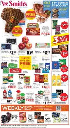 Preview of Smith's weekly ads valid from 08.04.2026 | Page: 1