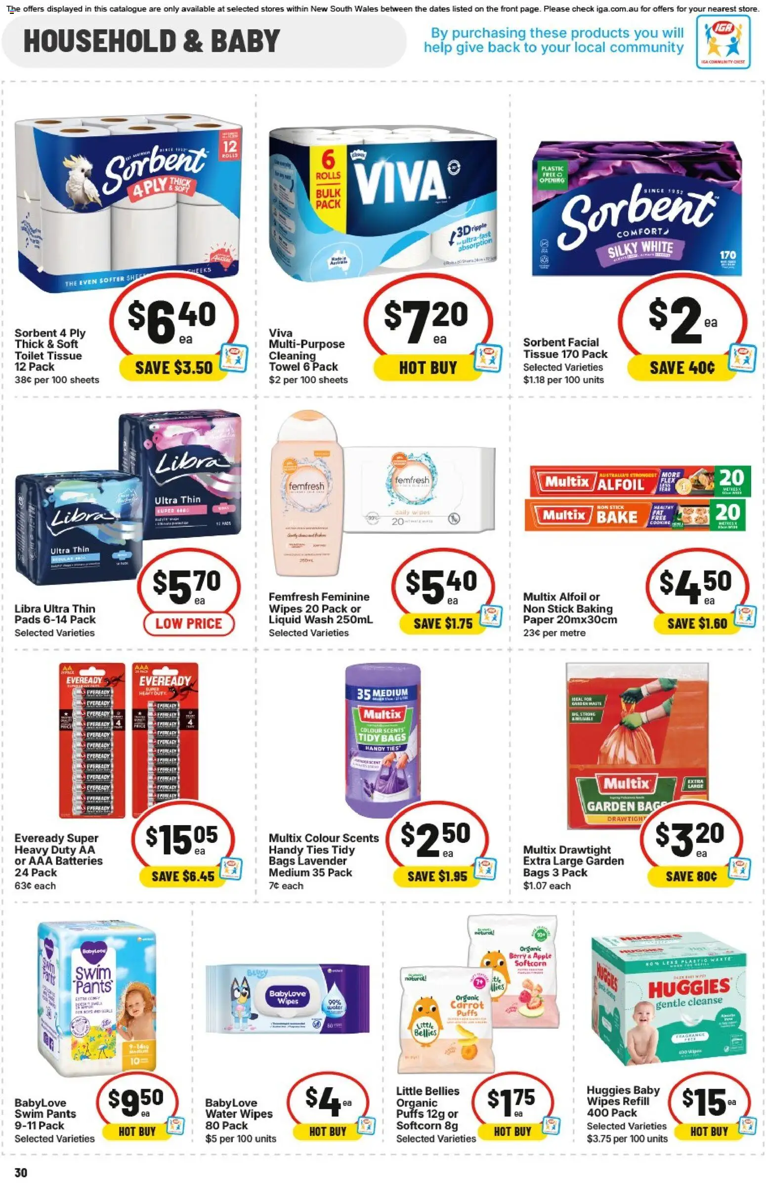 IGA catalogue - valid from 28.01.2026 | Page: 26 | Products: Household, Water, Pants, Multipurpose