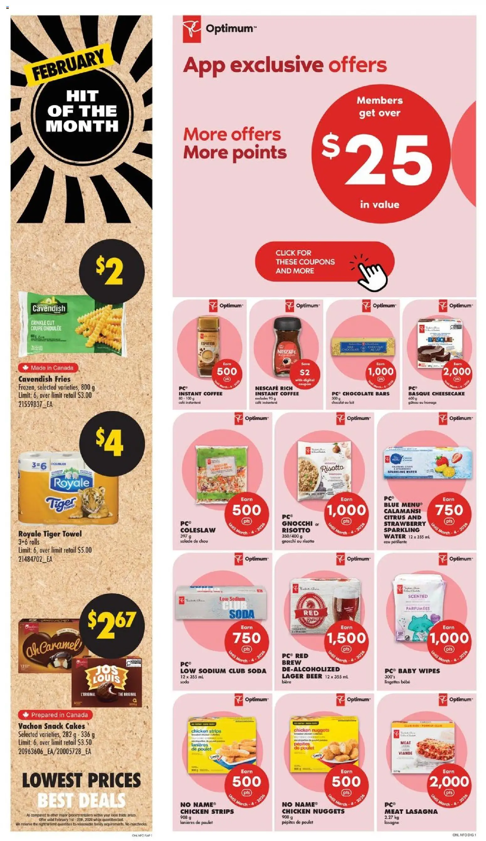 No Frills flyer valid from 26.02.2026 | Page: 5 | Products: PC, Coffee, Chocolate, Beer